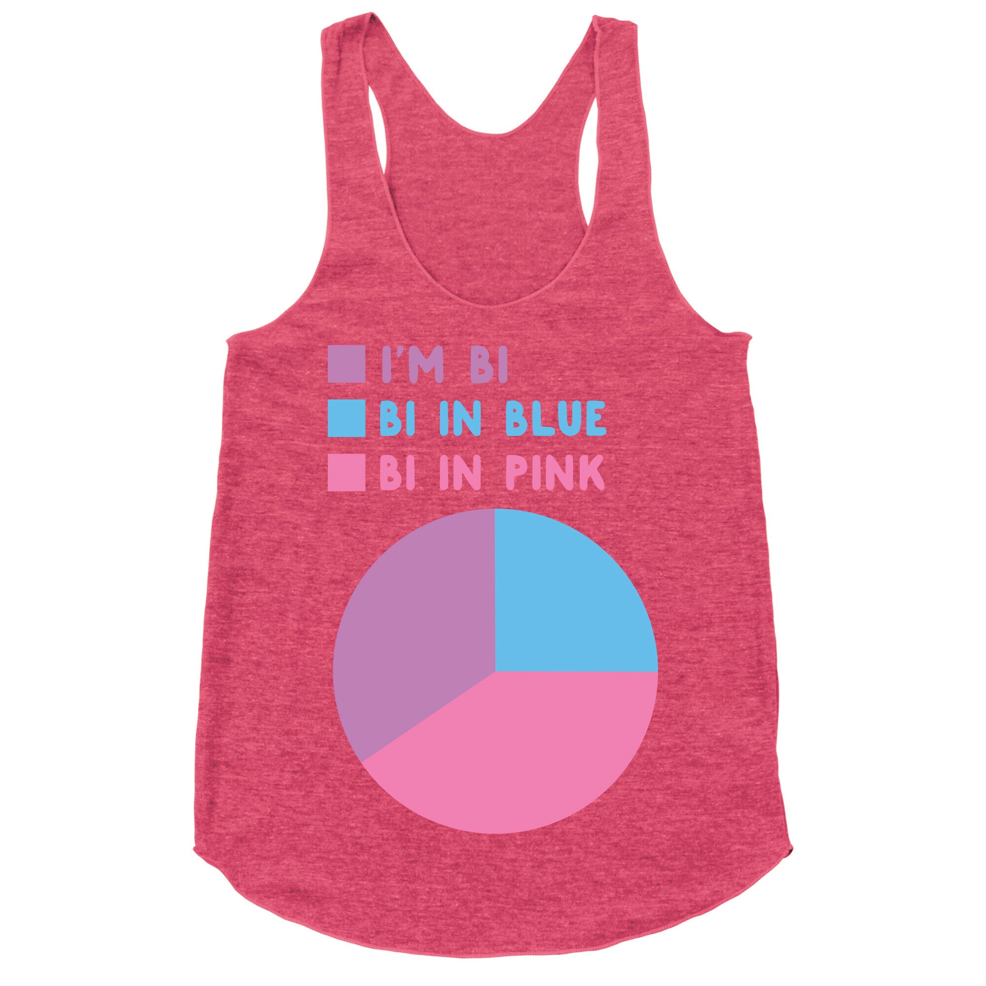 Bisexual Chart Racerback Tank