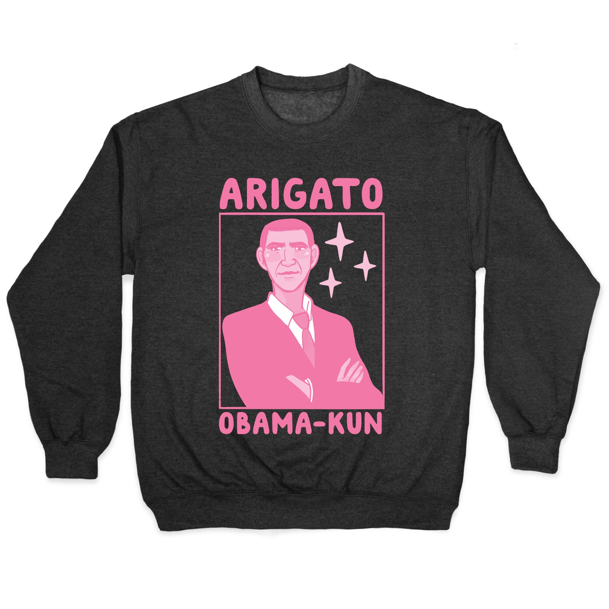 Arigato, Obama-kun Crewneck Sweatshirt