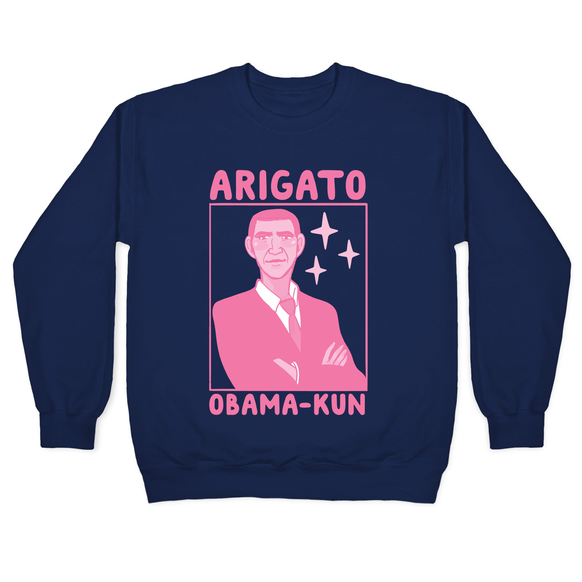 Arigato, Obama-kun Crewneck Sweatshirt