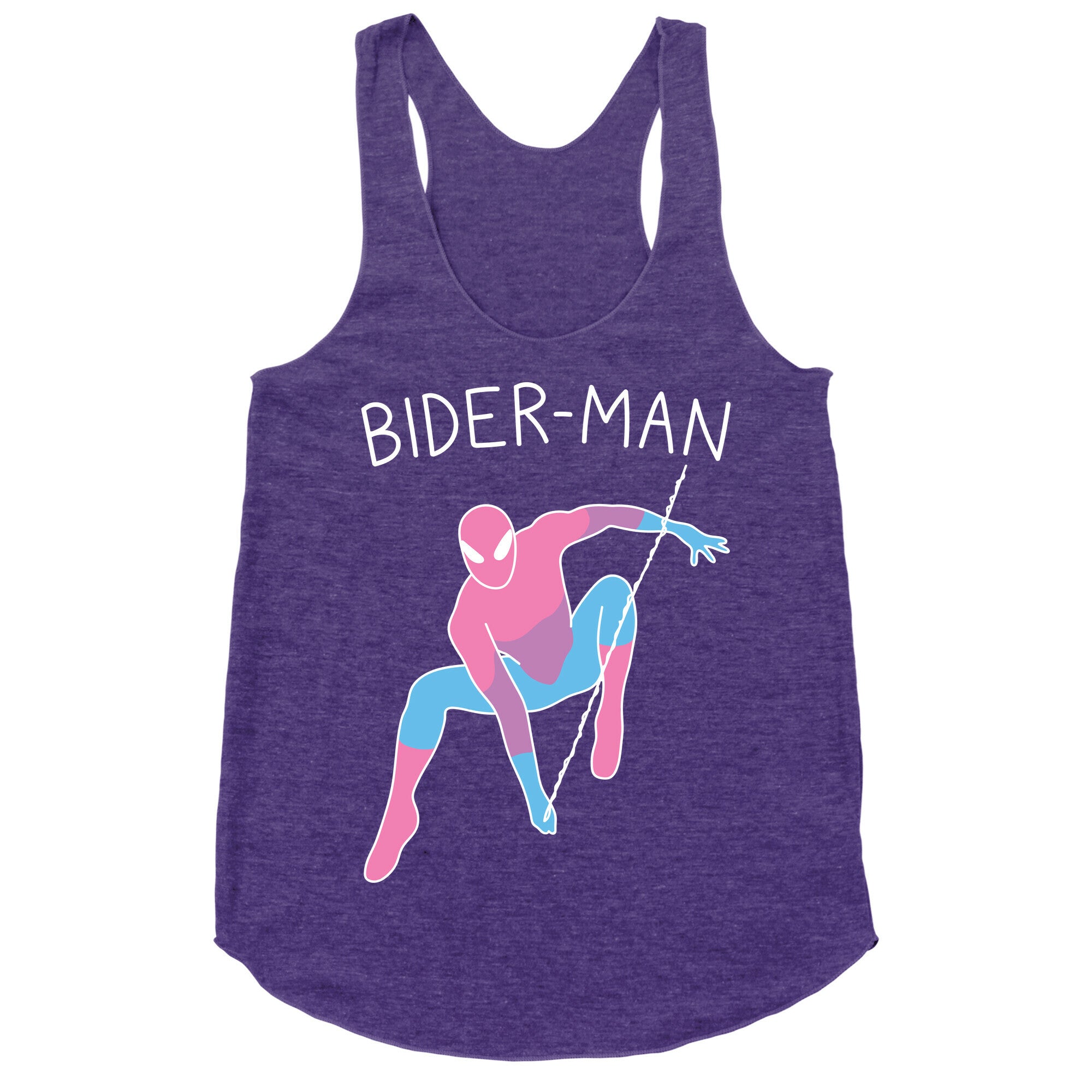 Bider-Man Parody Racerback Tank