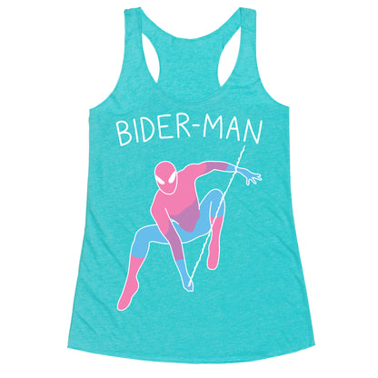 Bider-Man Parody Racerback Tank