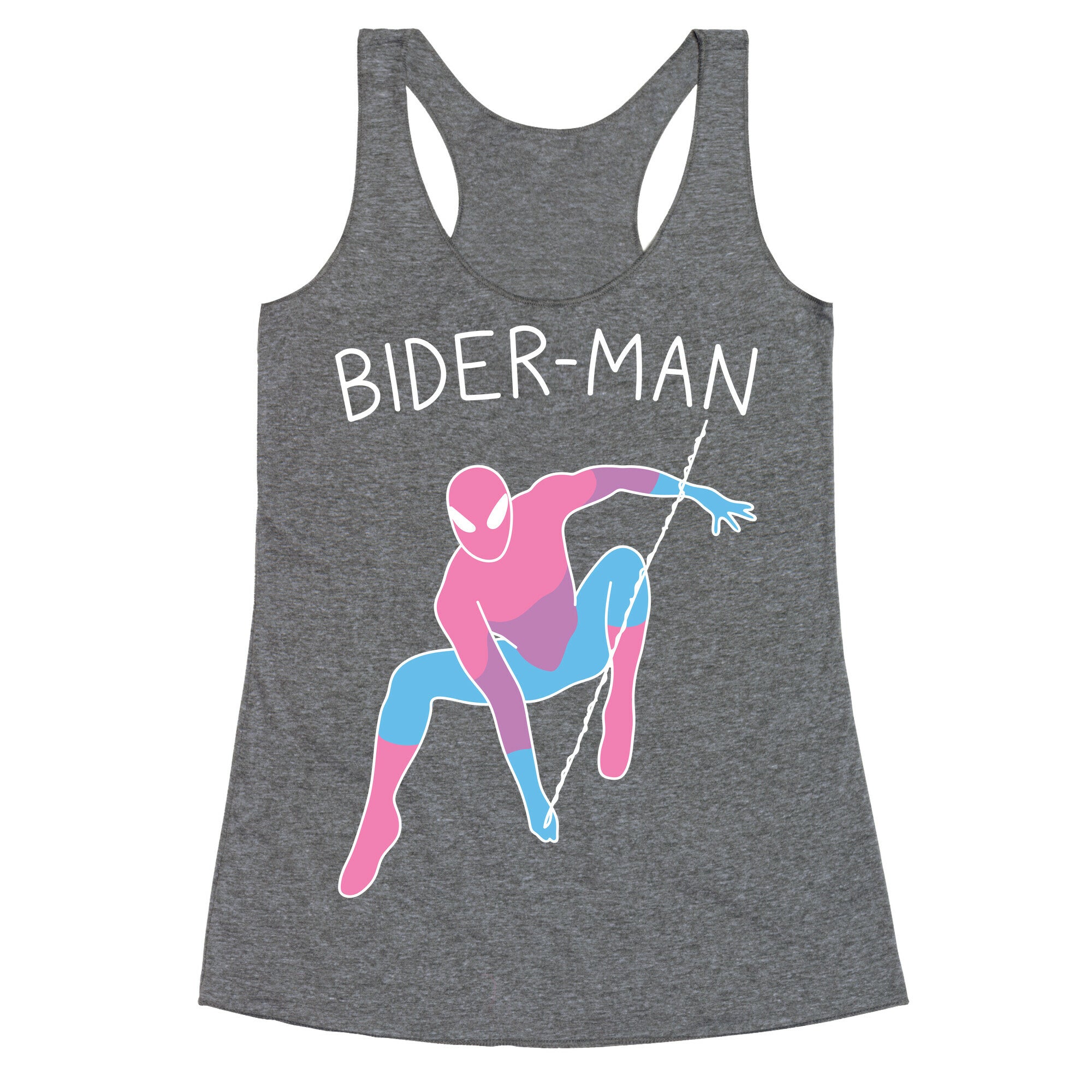 Bider-Man Parody Racerback Tank