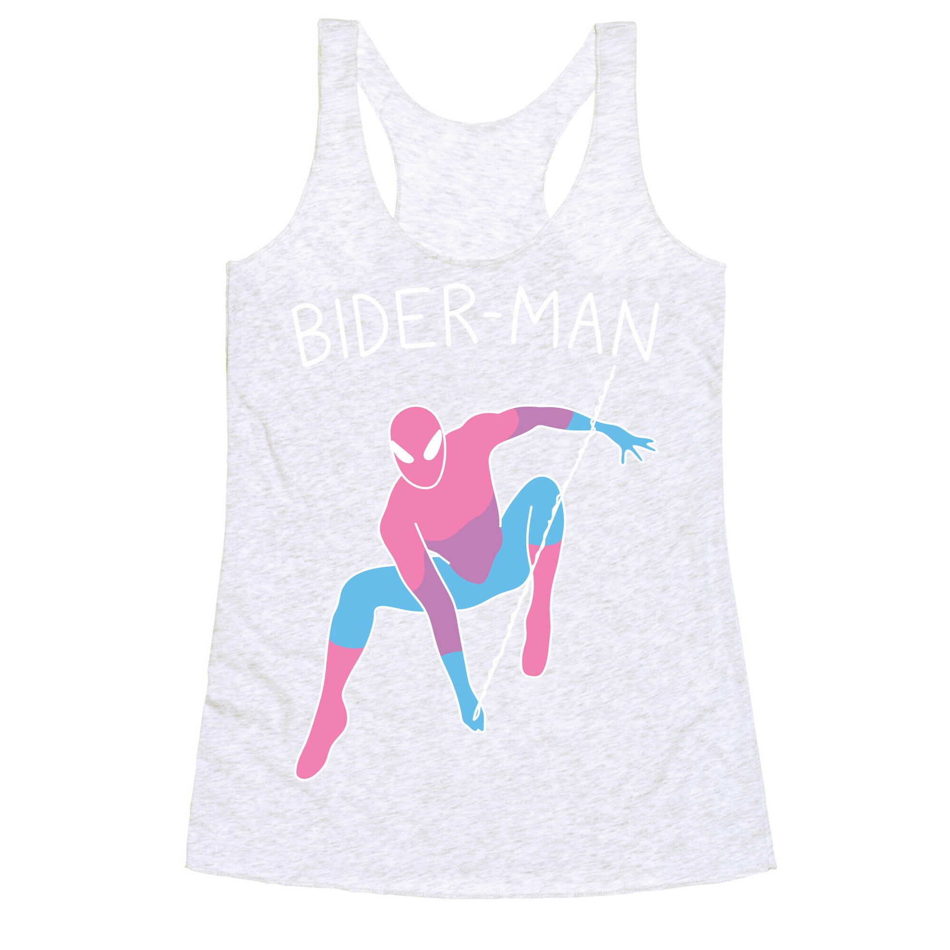 Bider-Man Parody Racerback Tank