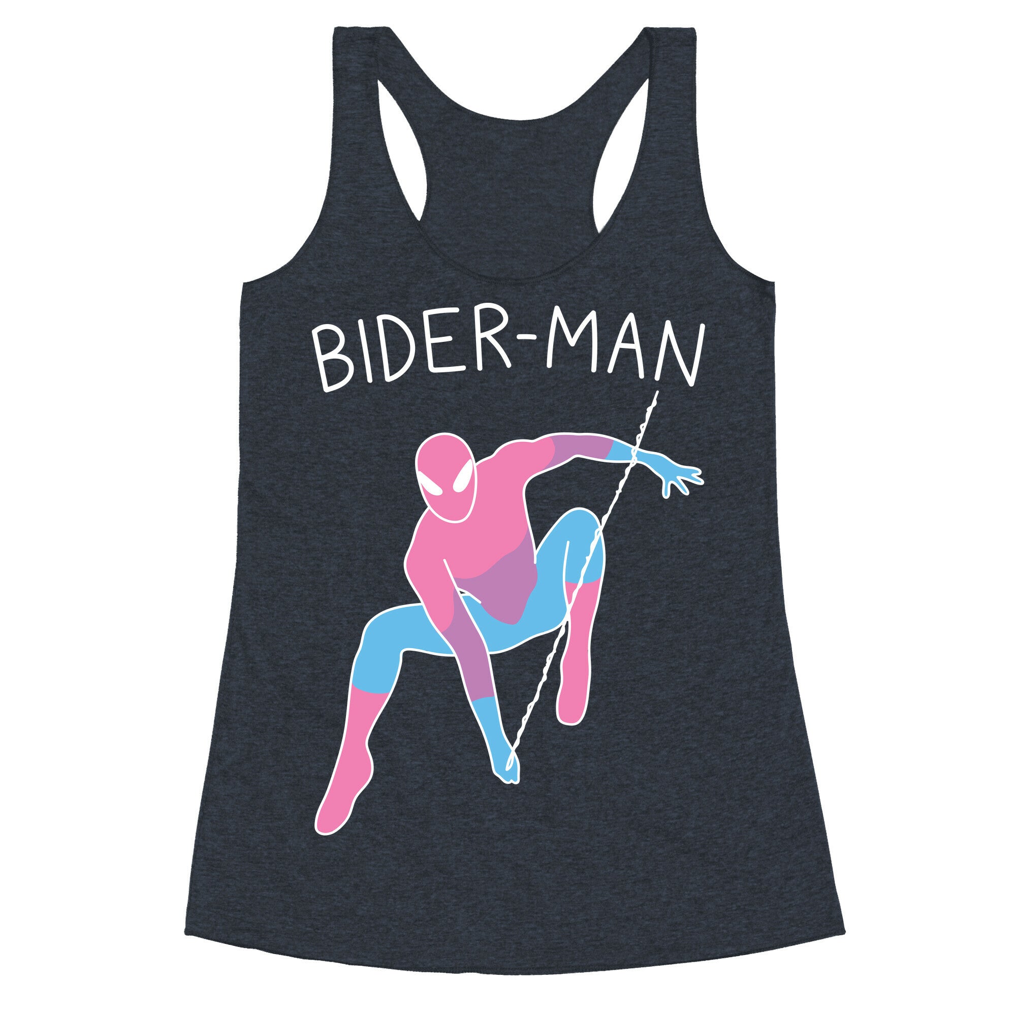 Bider-Man Parody Racerback Tank