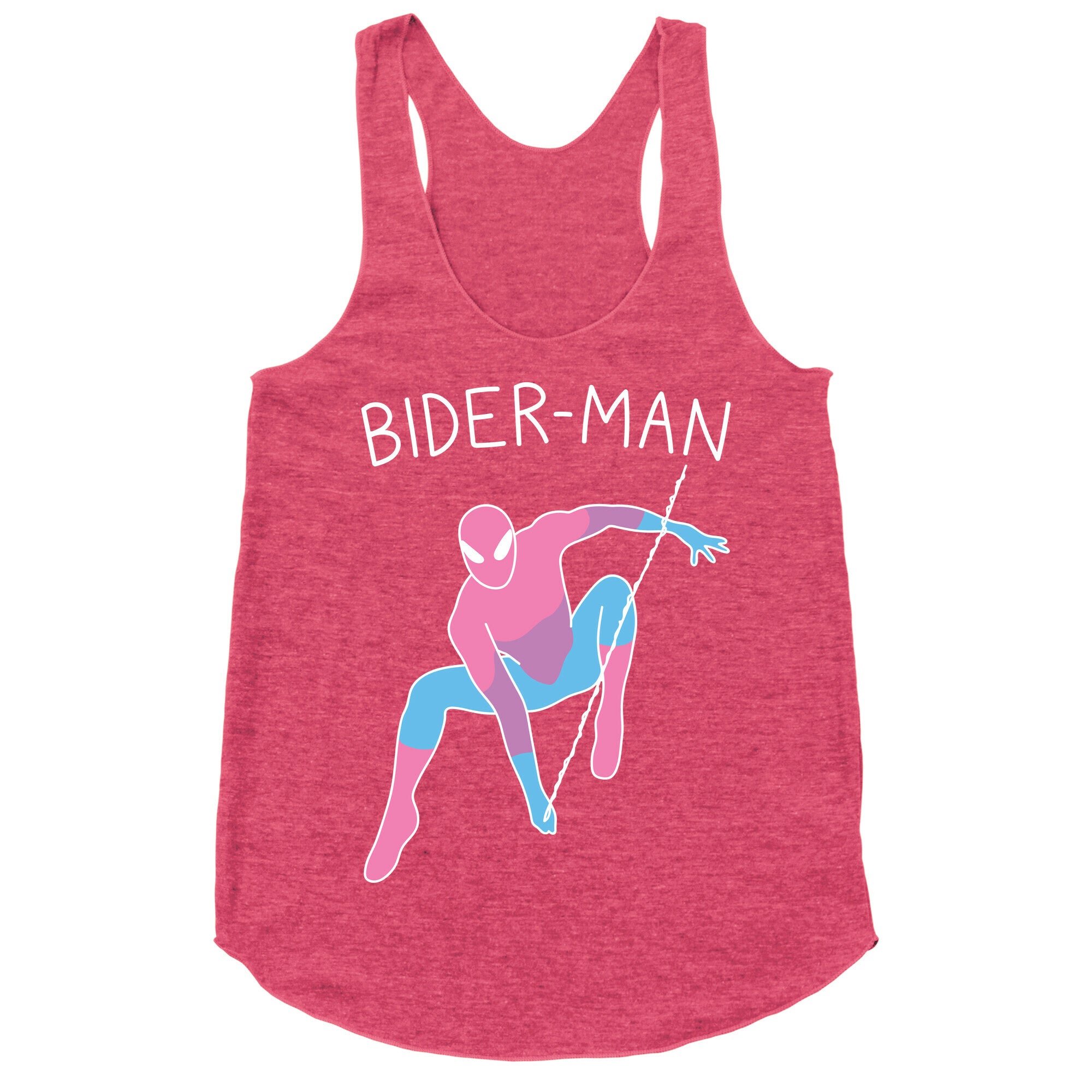 Bider-Man Parody Racerback Tank