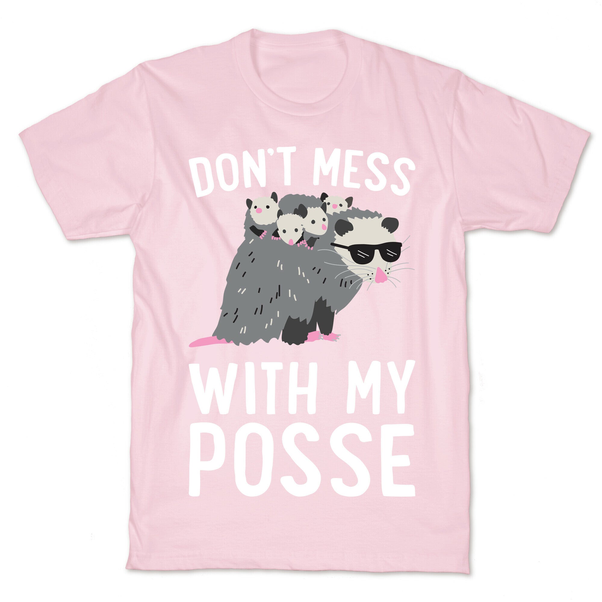 Don't Mess With My Posse Opossum T-Shirt