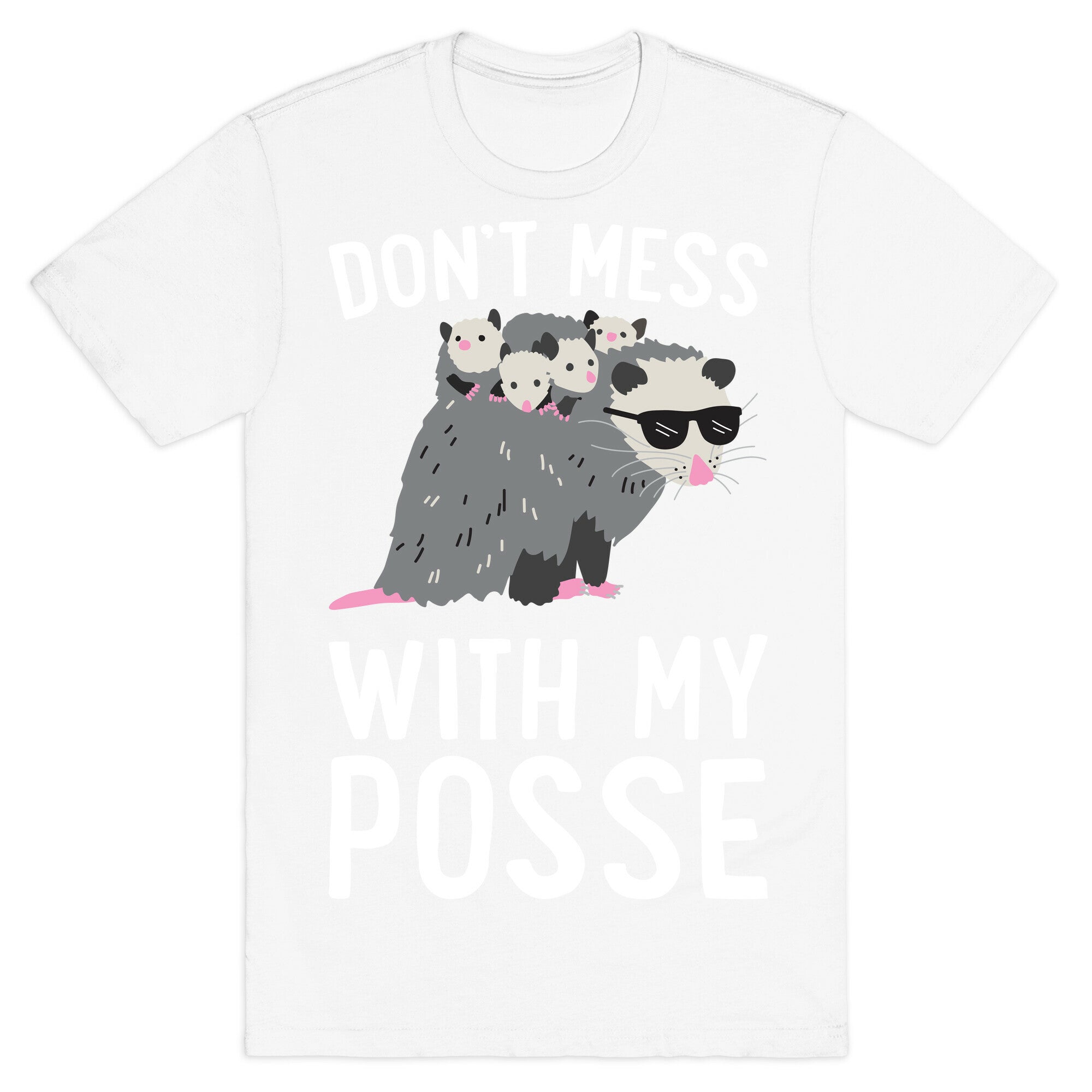 Don't Mess With My Posse Opossum T-Shirt