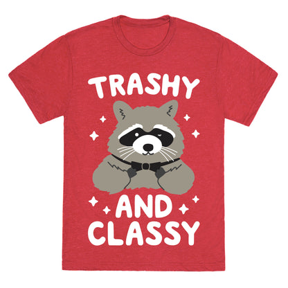 Trashy And Classy Raccoon Unisex Triblend Tee