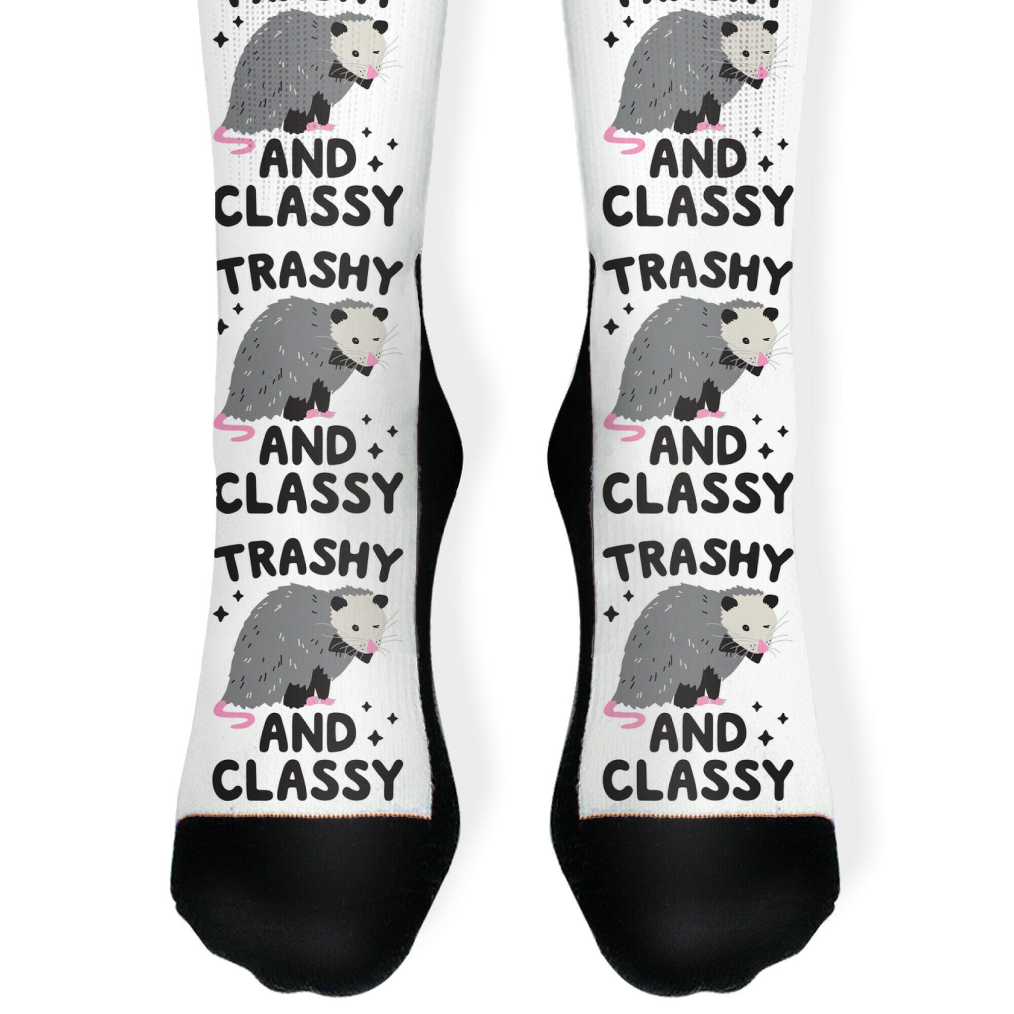 Trashy And Classy Opossum Socks