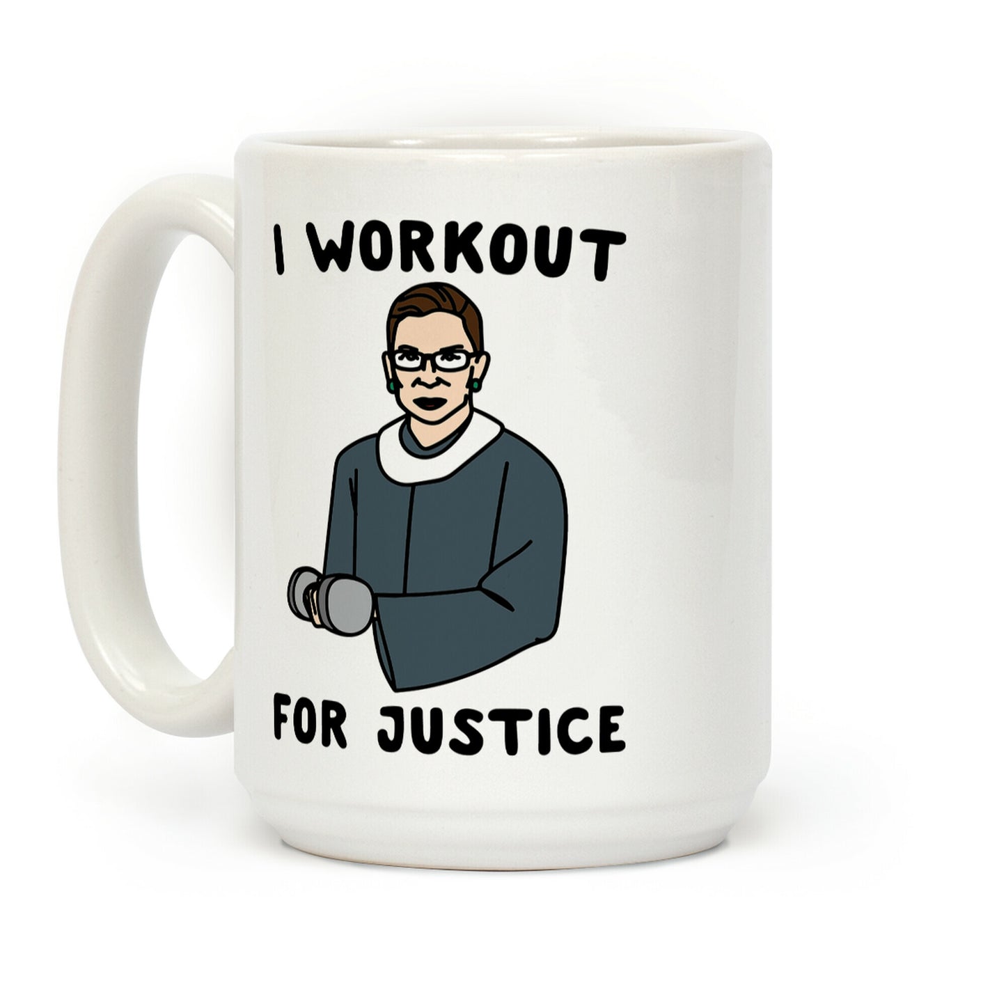 I Workout For Justice RBG Parody Coffee Mug