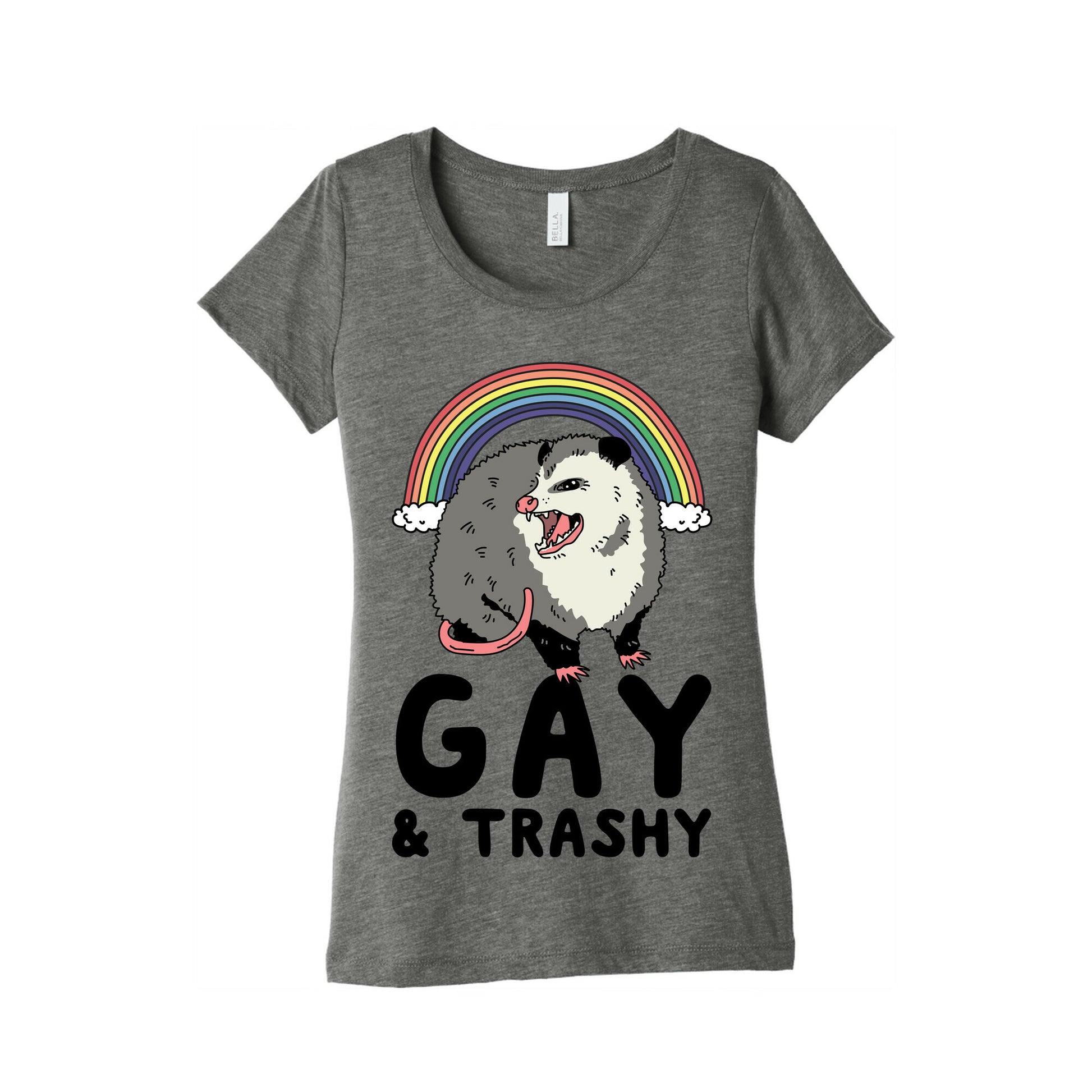 Gay and Trashy Possum Women's Triblend Tee