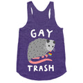 Gay Trash Opossum Racerback Tank