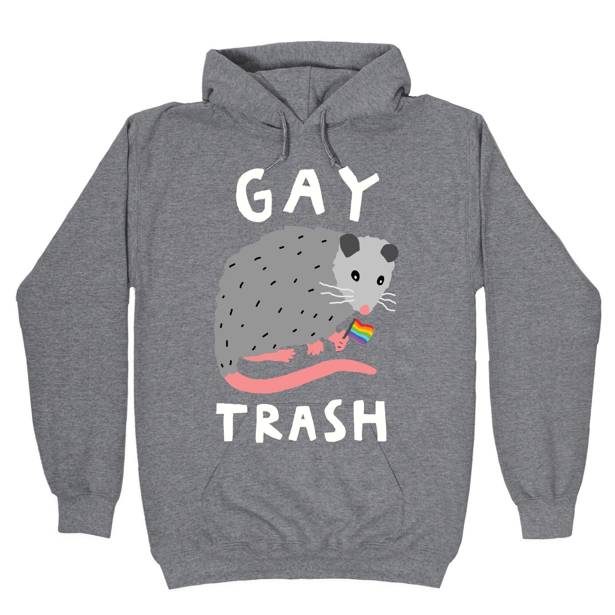Gay Trash Opossum Hoodie