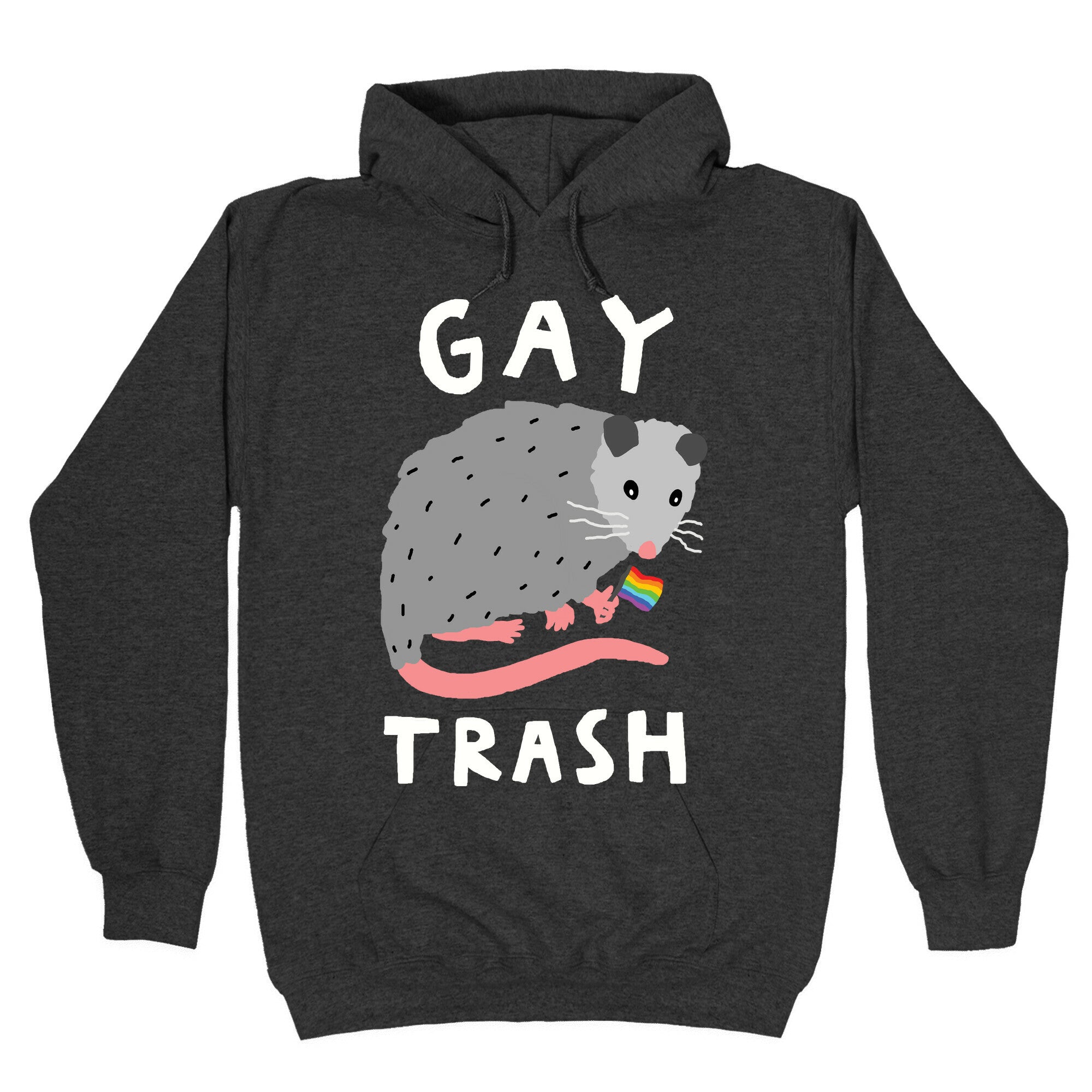 Gay Trash Opossum Hoodie