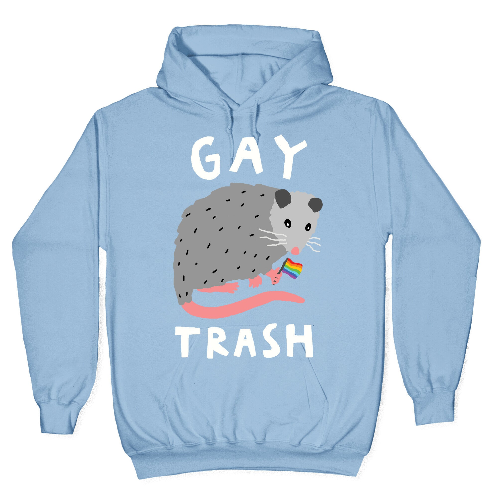 Gay Trash Opossum Hoodie