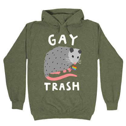 Gay Trash Opossum Hoodie