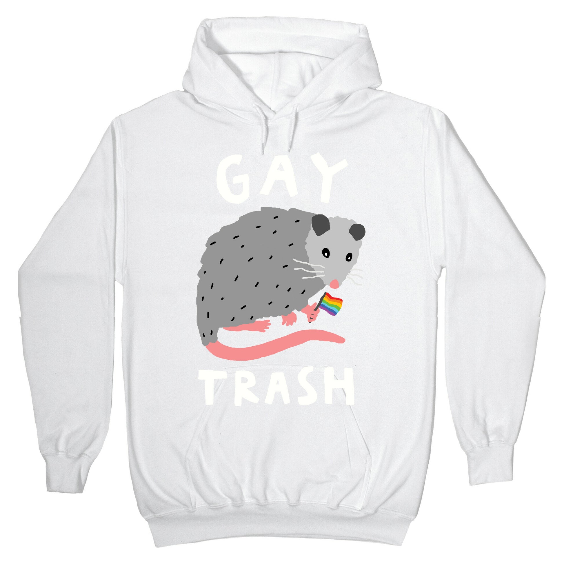 Gay Trash Opossum Hoodie