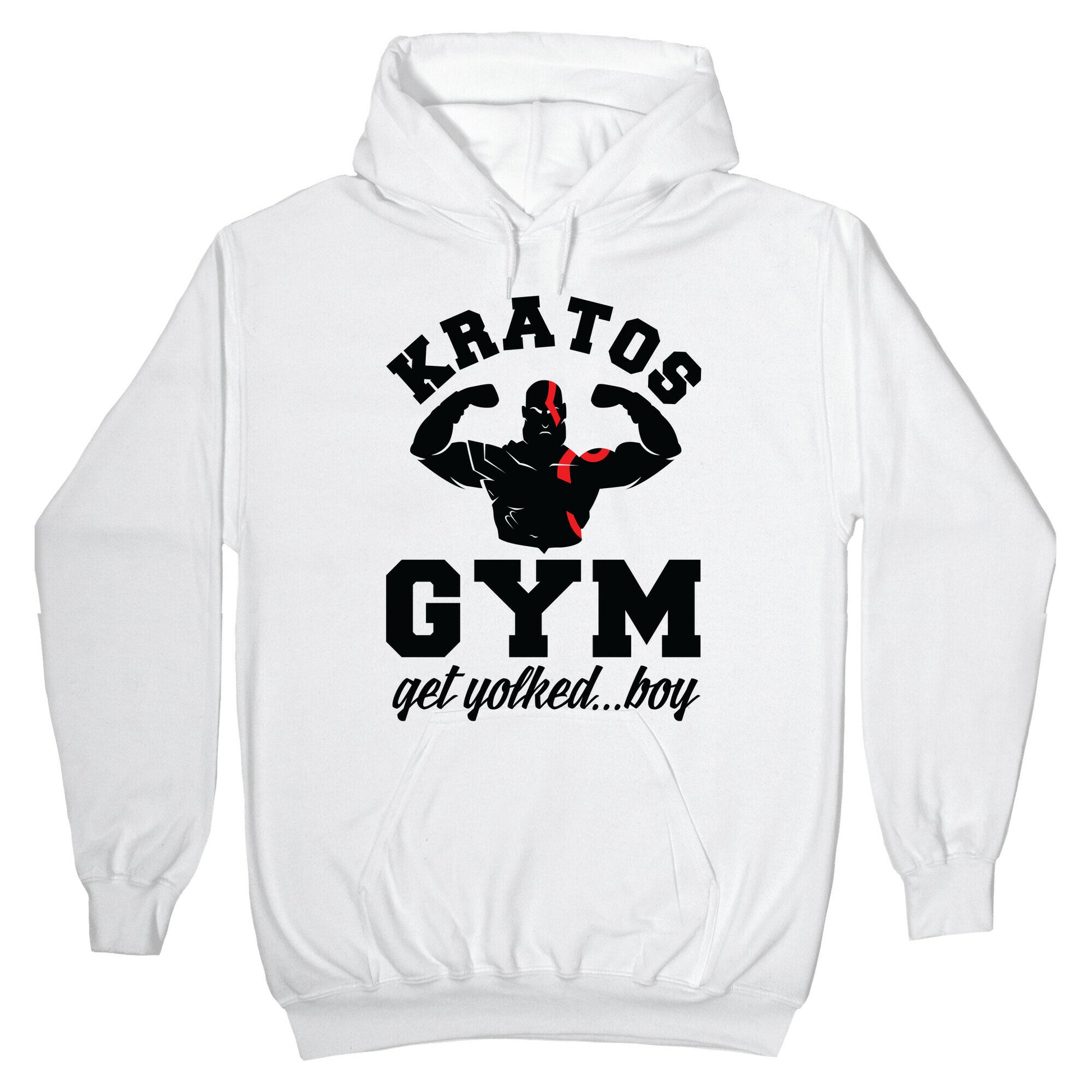 Kratos Gym Get Yolked Boy Hoodie