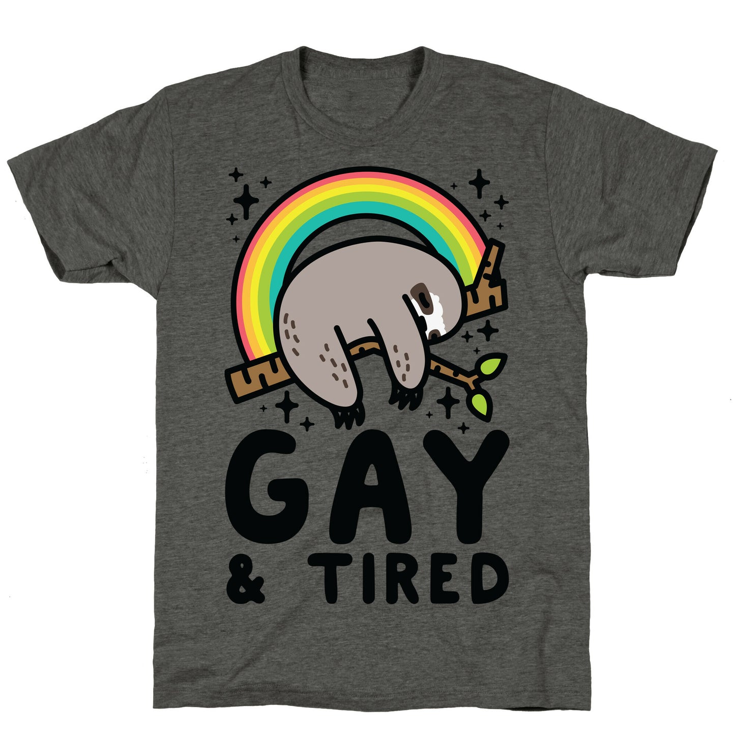 Gay and Tired Sloth Unisex Triblend Tee