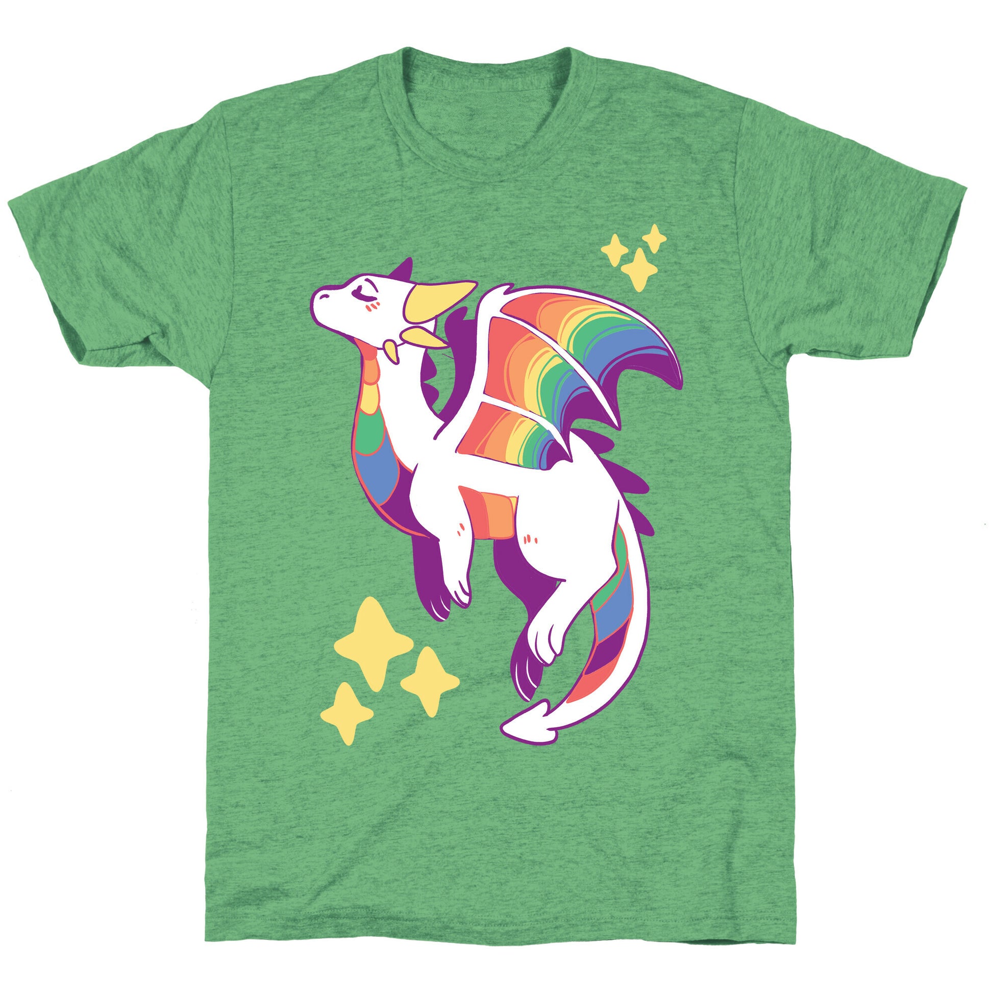 Gay Pride Dragon  Unisex Triblend Tee