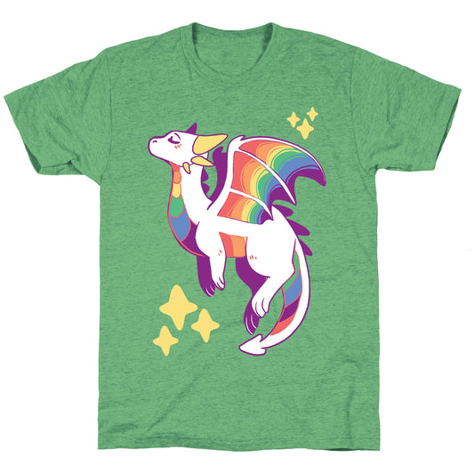 Gay Pride Dragon  Unisex Triblend Tee