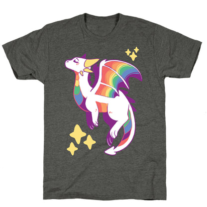 Gay Pride Dragon  Unisex Triblend Tee