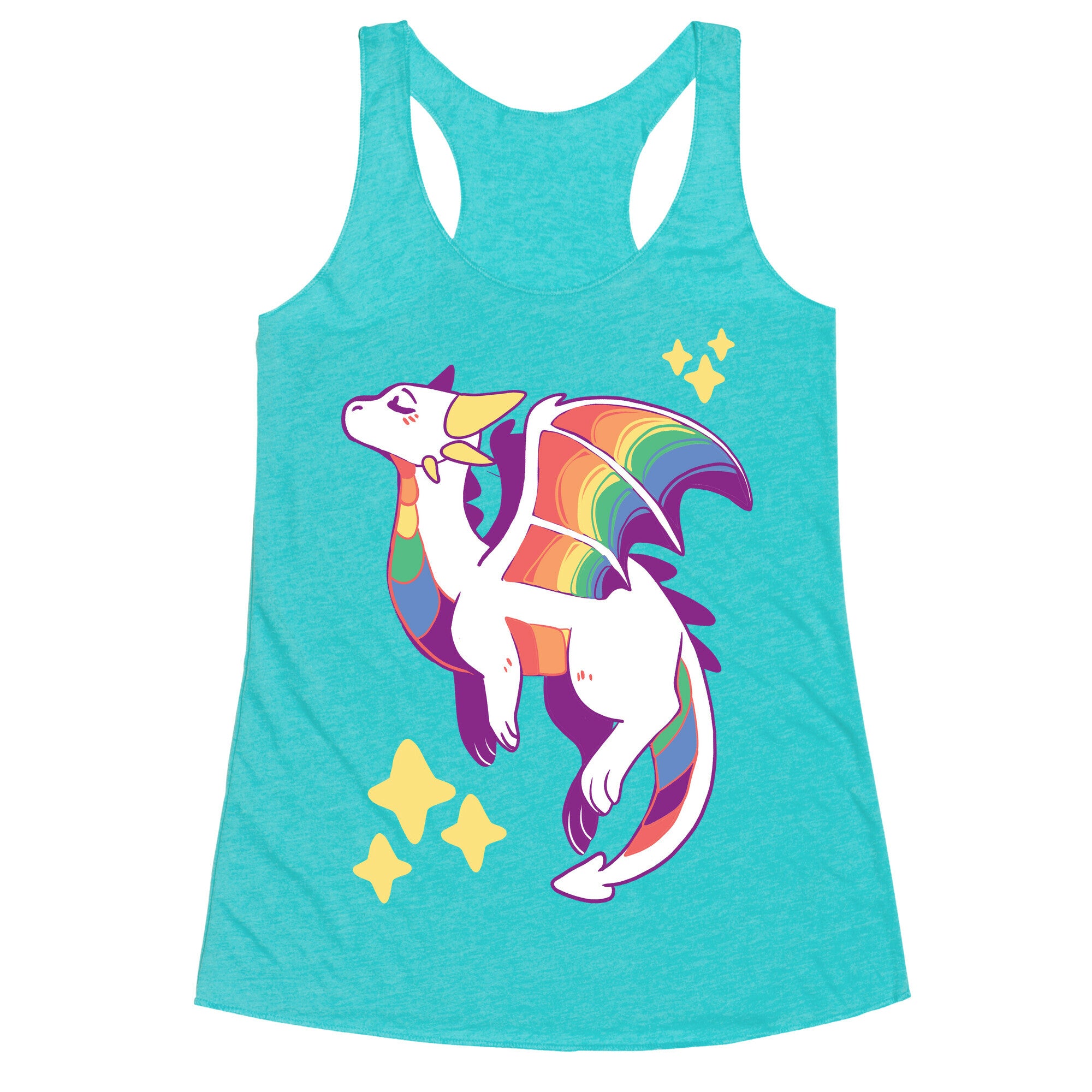 Gay Pride Dragon Racerback Tank
