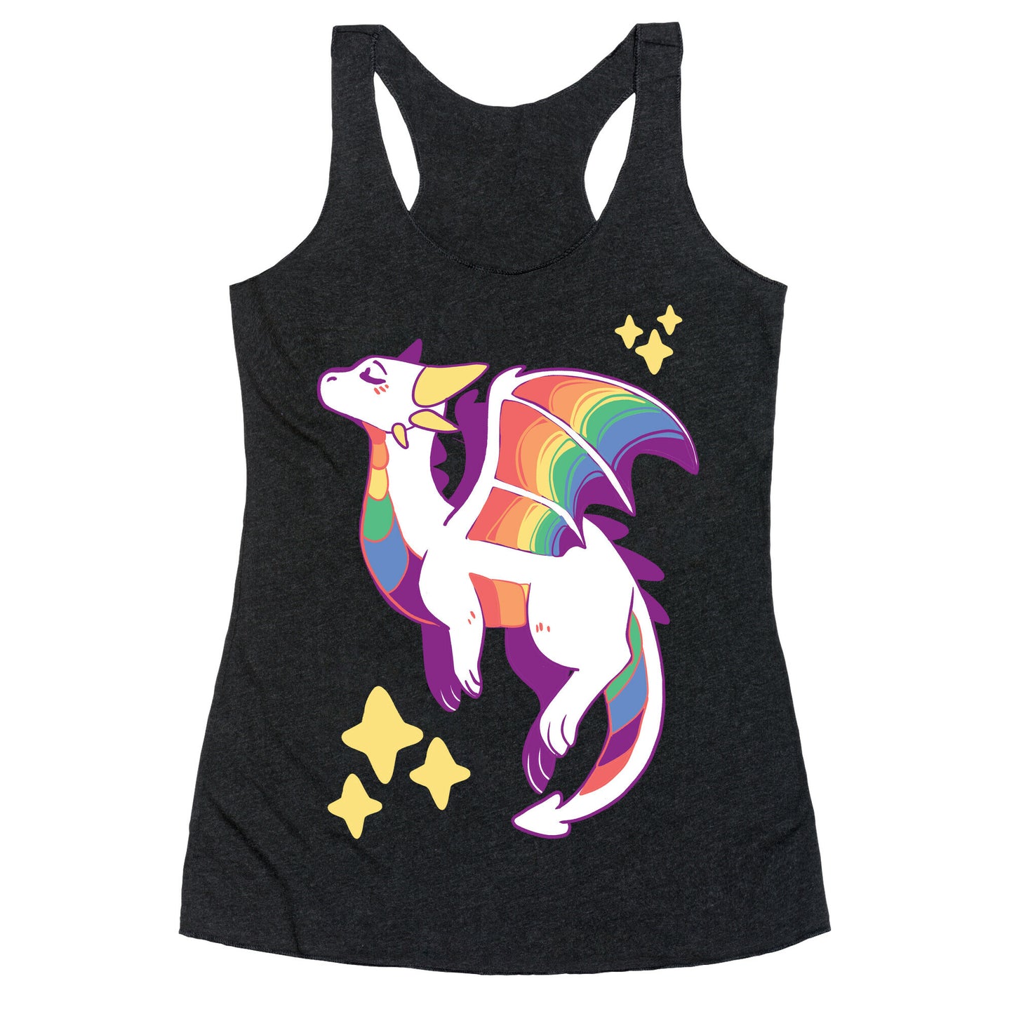 Gay Pride Dragon Racerback Tank