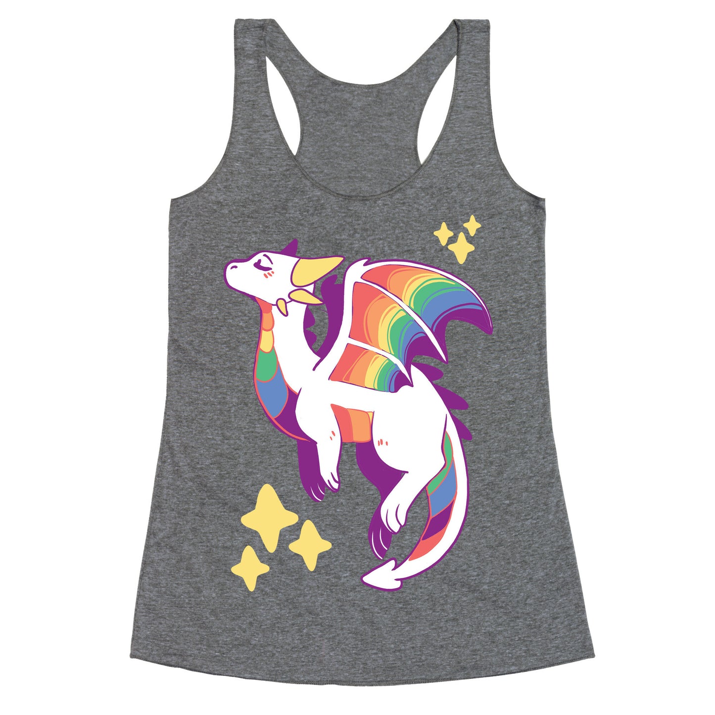 Gay Pride Dragon Racerback Tank