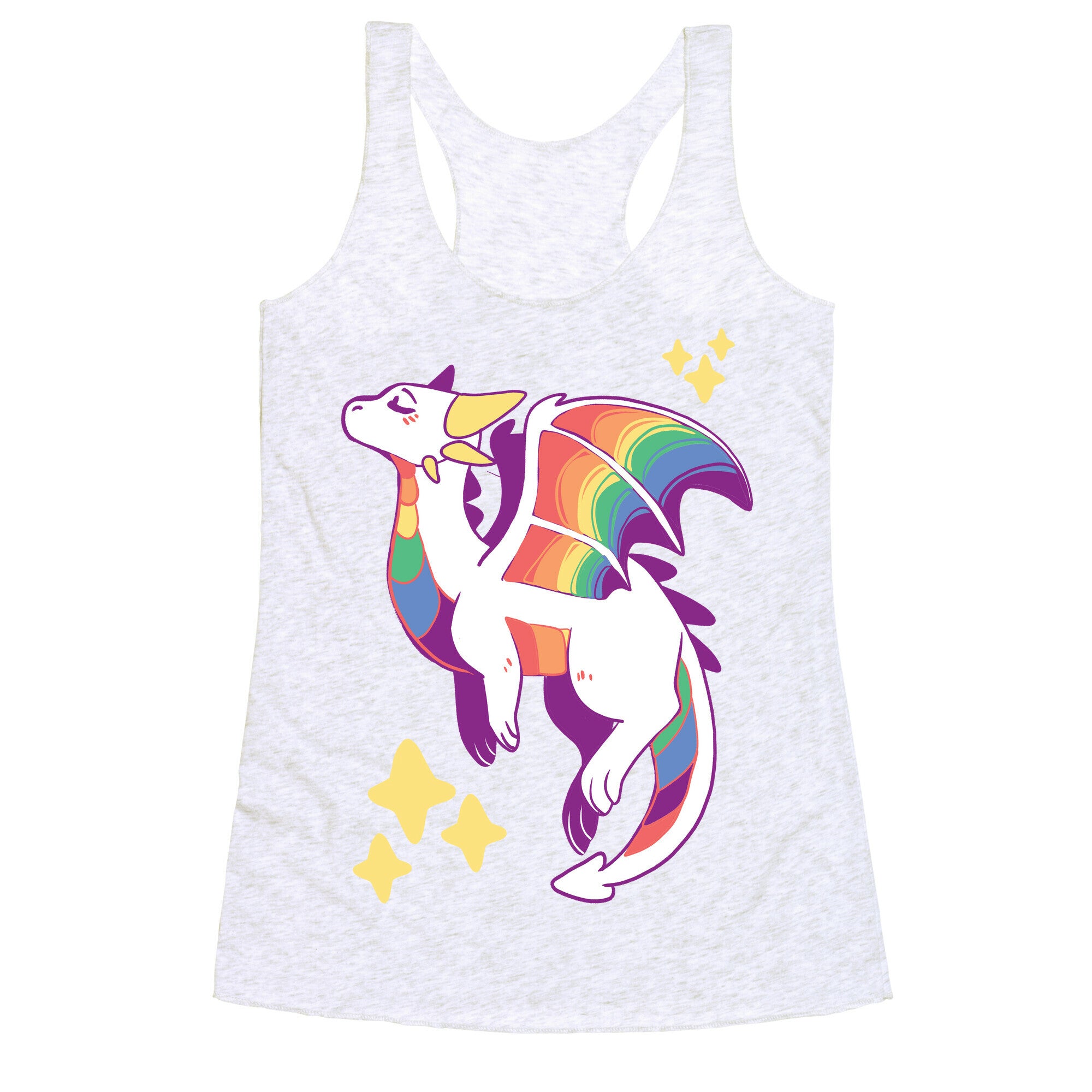 Gay Pride Dragon Racerback Tank