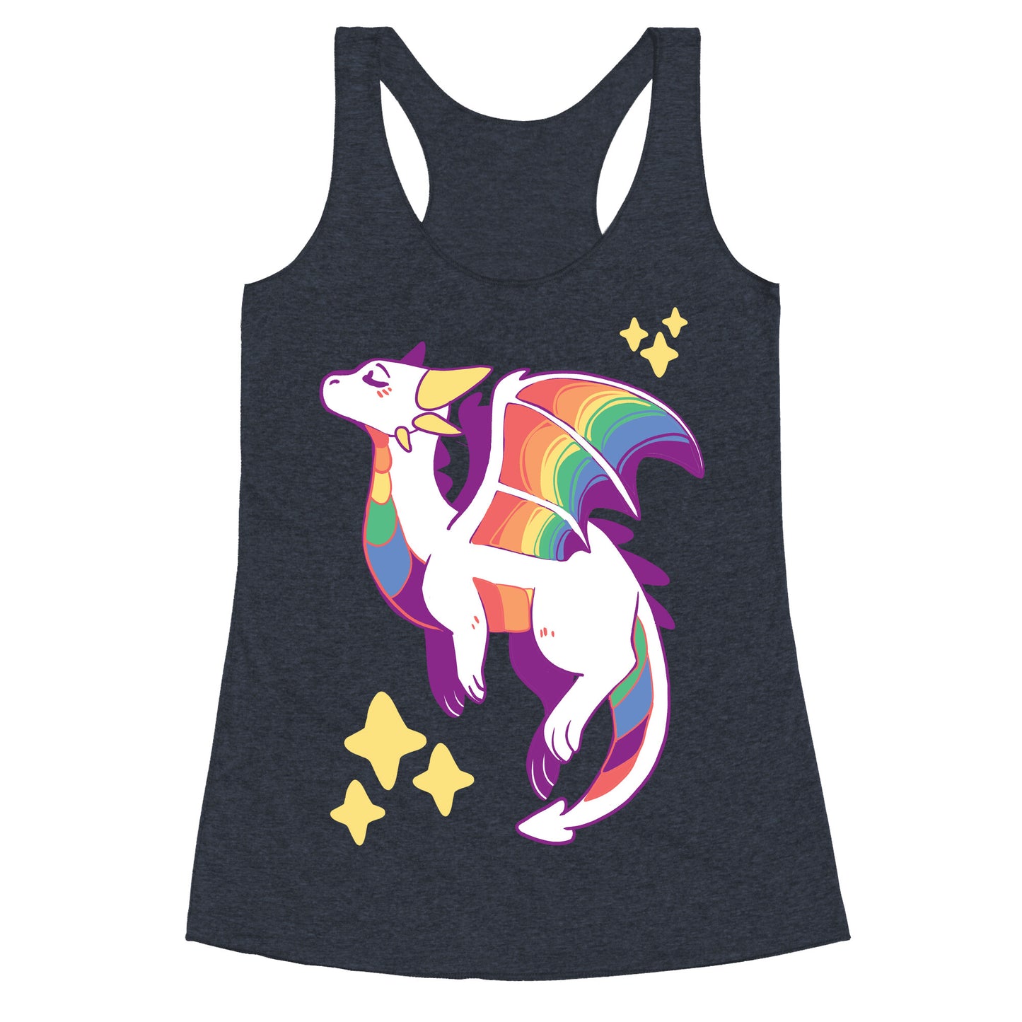 Gay Pride Dragon Racerback Tank