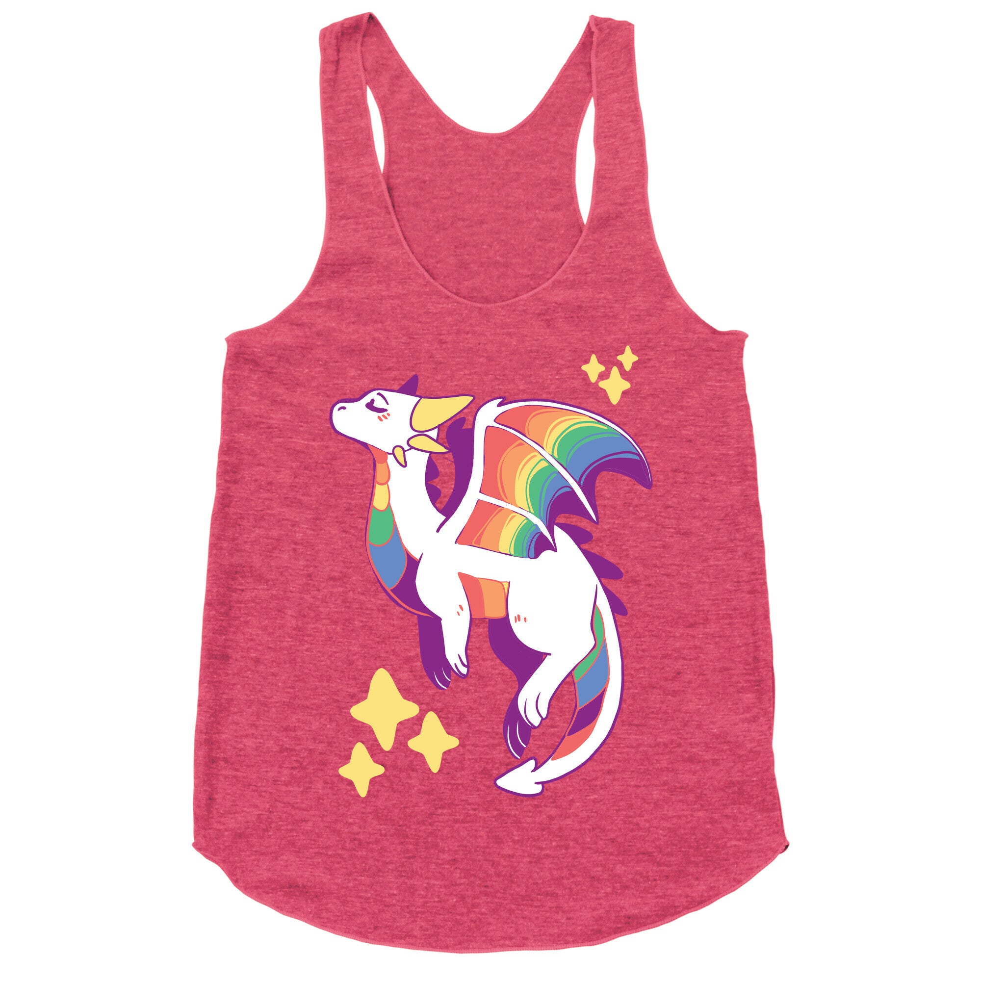 Gay Pride Dragon Racerback Tank