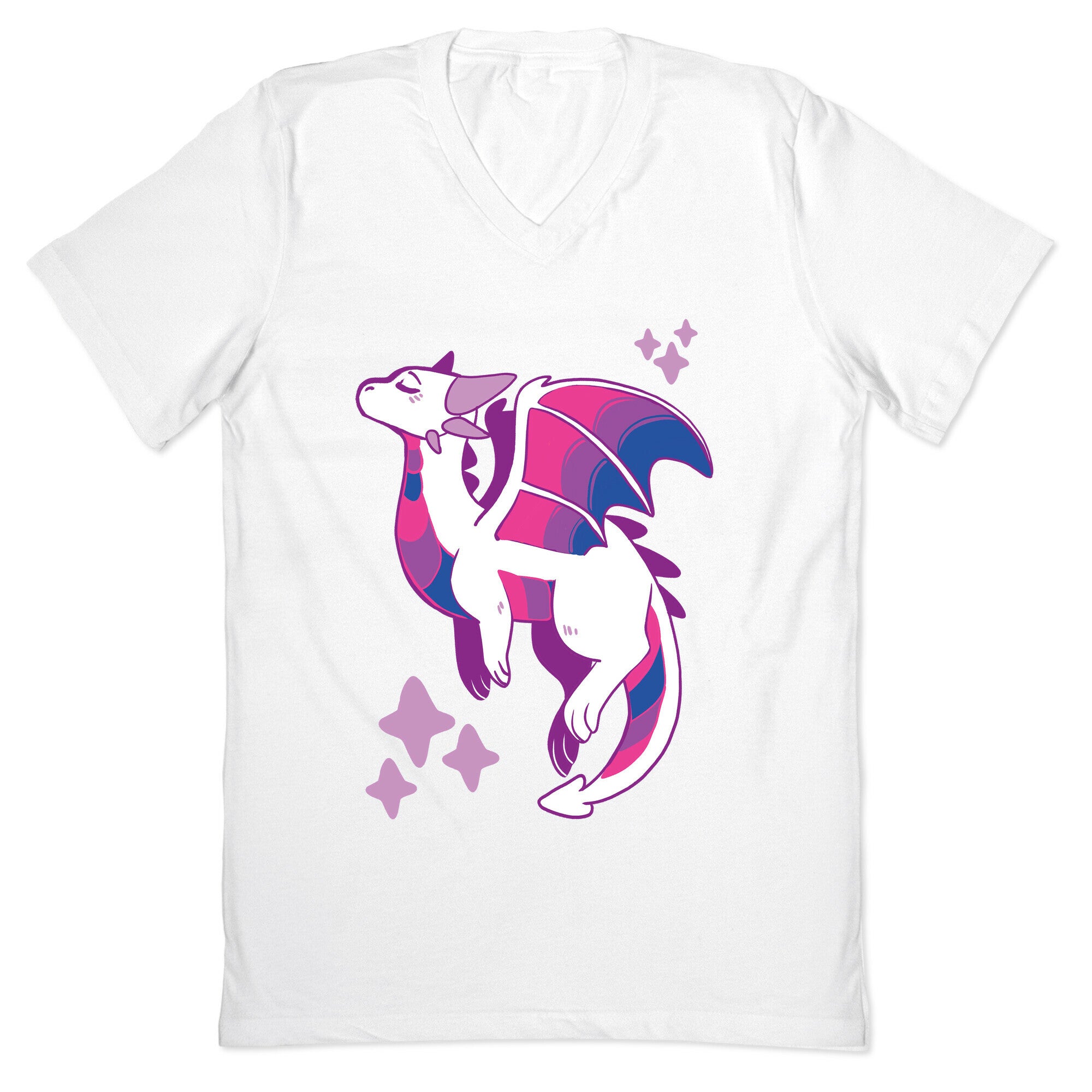 Bi Pride Dragon V-Neck