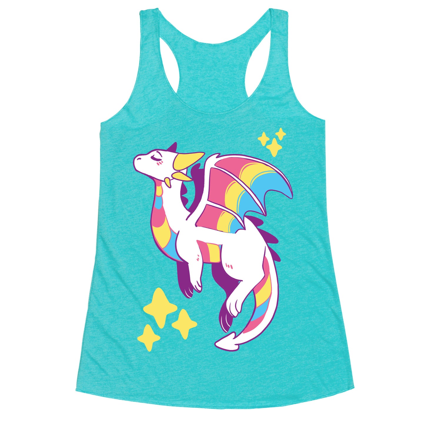 Pan Pride Dragon Racerback Tank