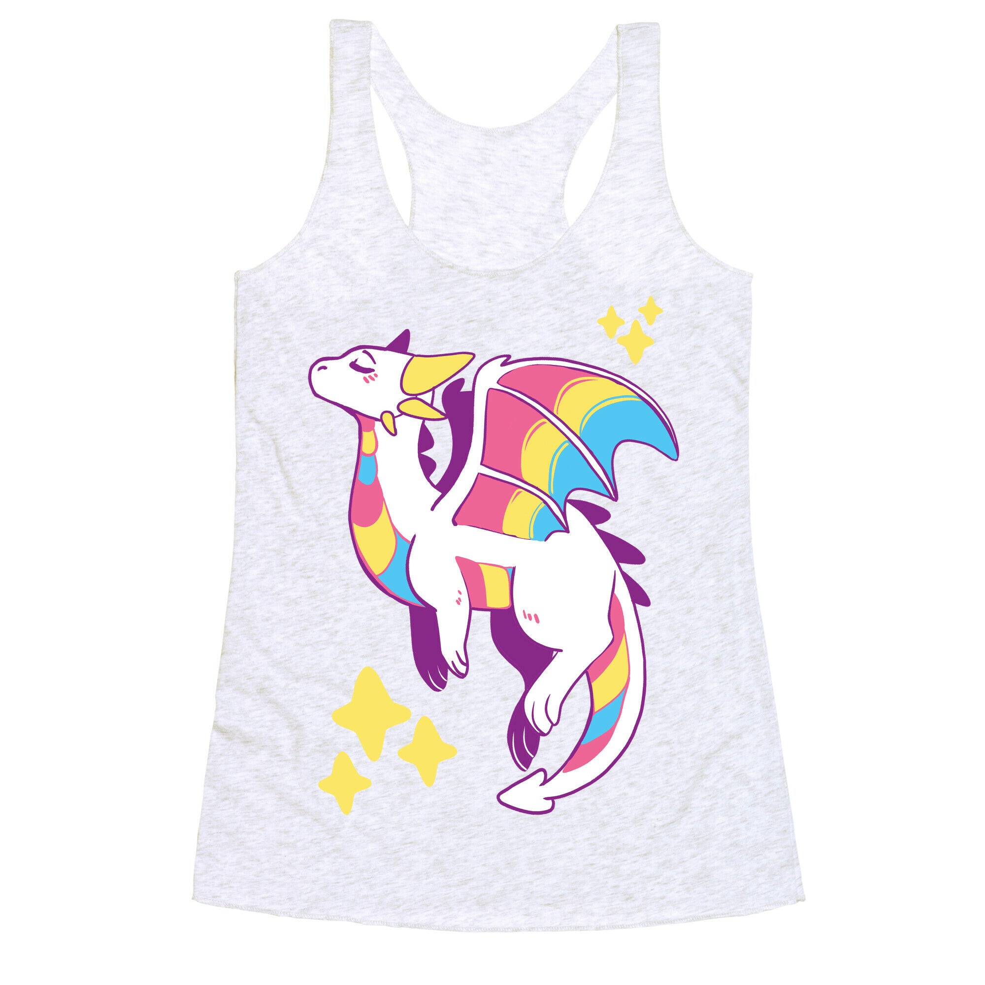 Pan Pride Dragon Racerback Tank