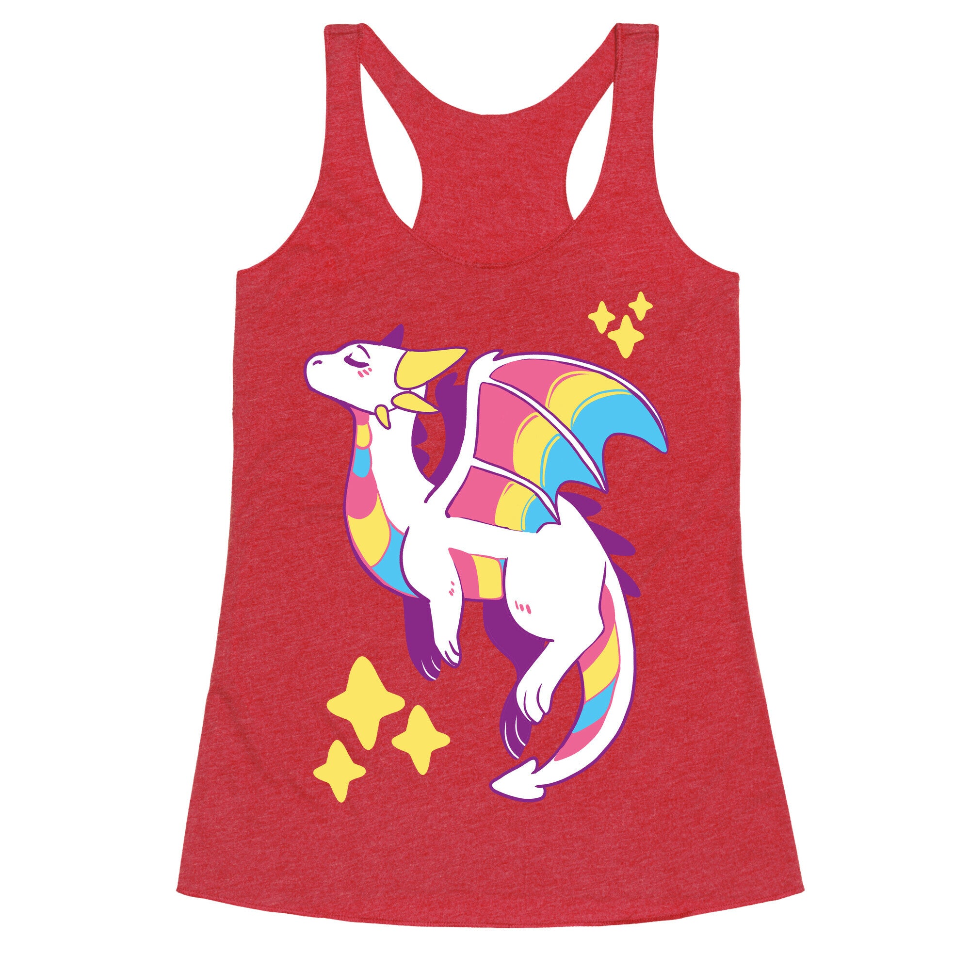 Pan Pride Dragon Racerback Tank