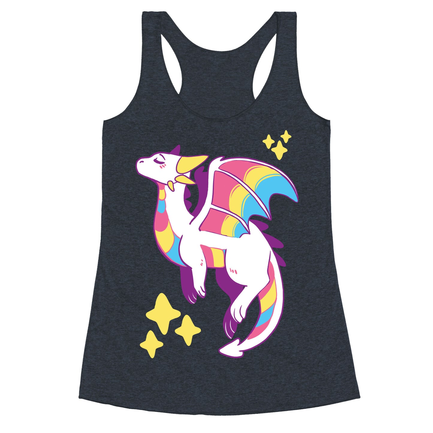 Pan Pride Dragon Racerback Tank