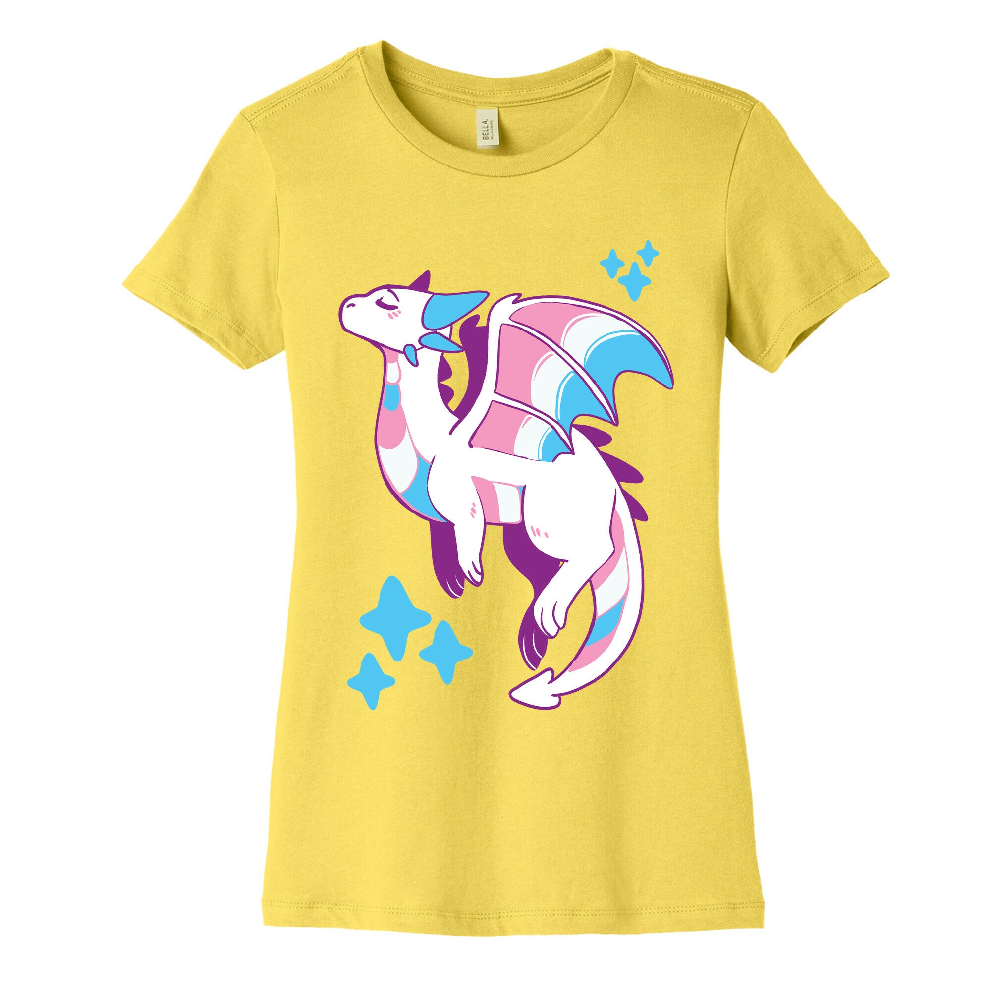 Trans Pride Dragon Women's Cotton Tee