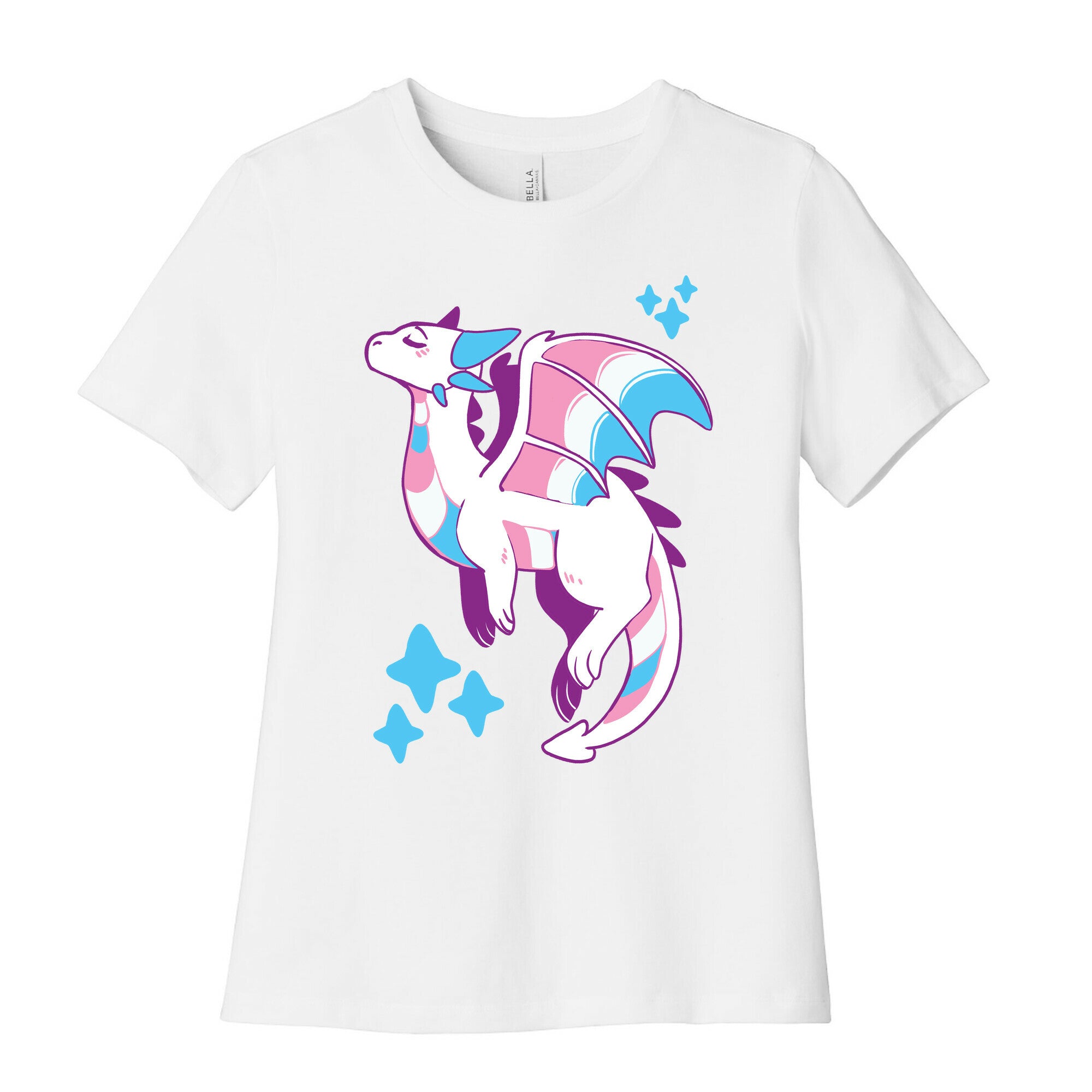 Trans Pride Dragon Women's Cotton Tee