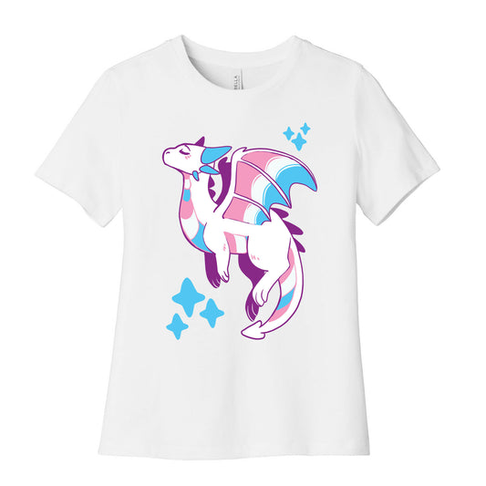Trans Pride Dragon Women's Cotton Tee