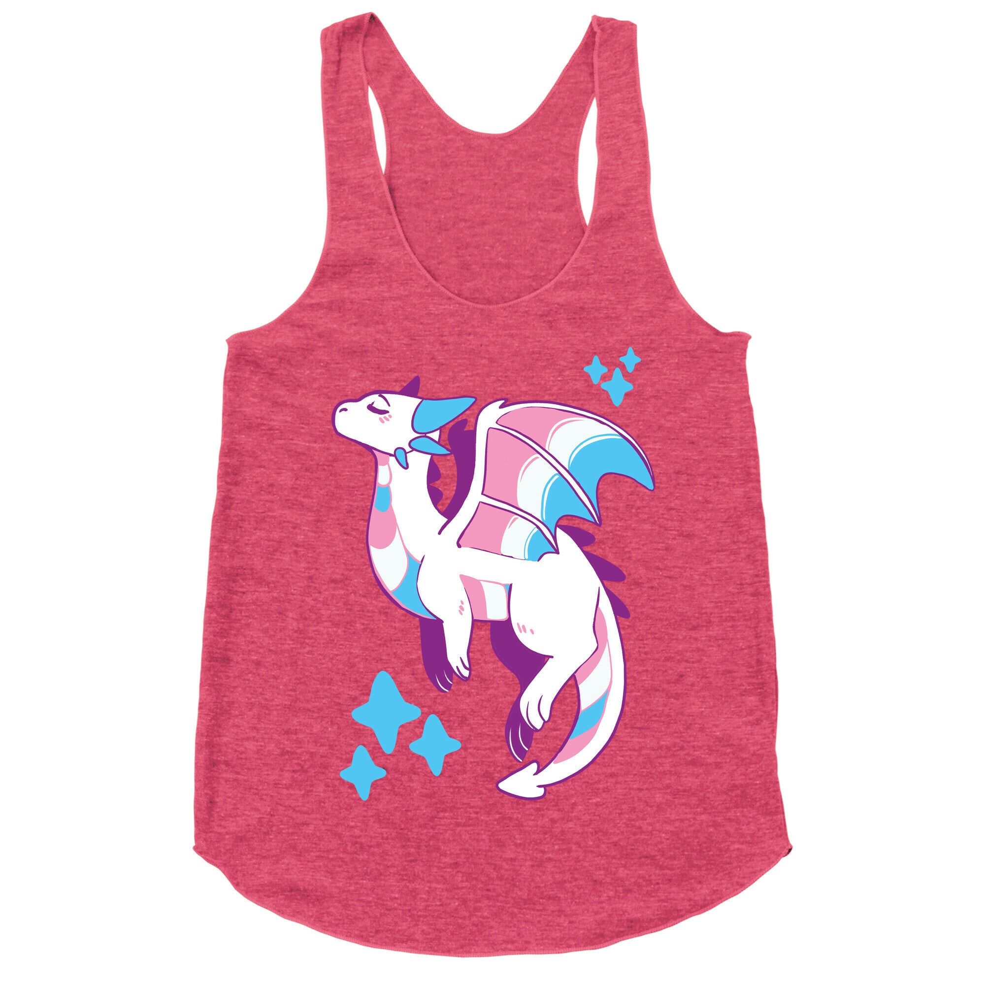 Trans Pride Dragon Racerback Tank