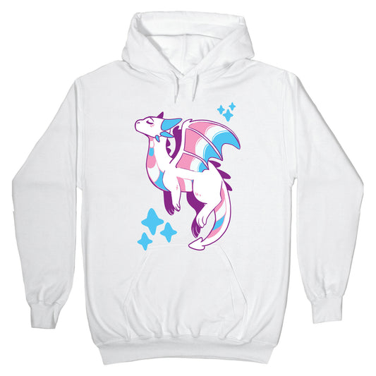 Trans Pride Dragon Hoodie