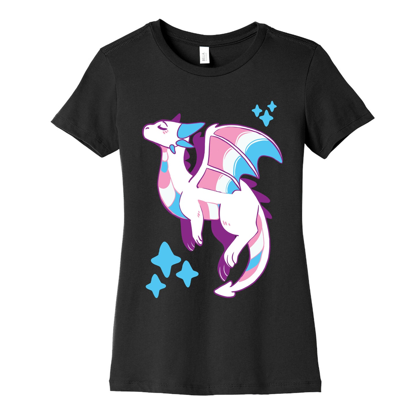 Trans Pride Dragon Women's Cotton Tee