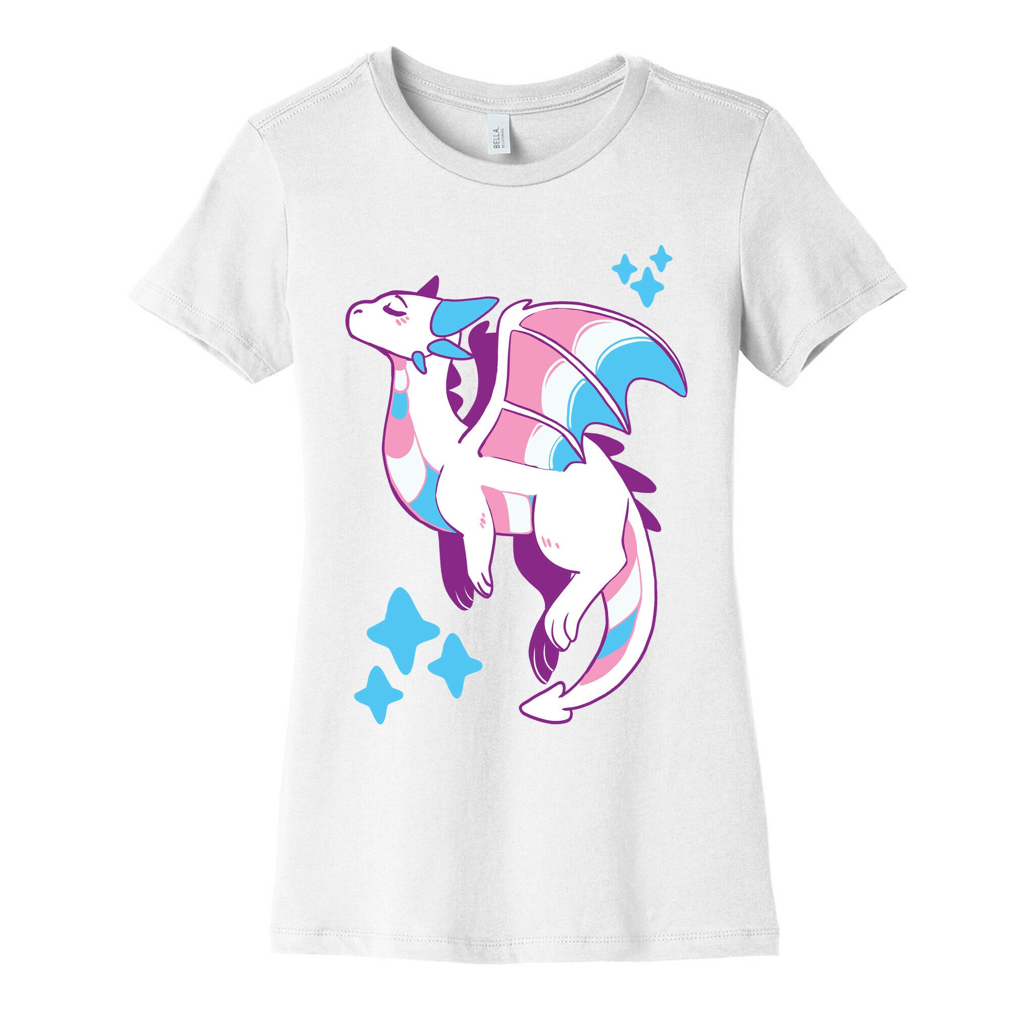 Trans Pride Dragon Women's Cotton Tee