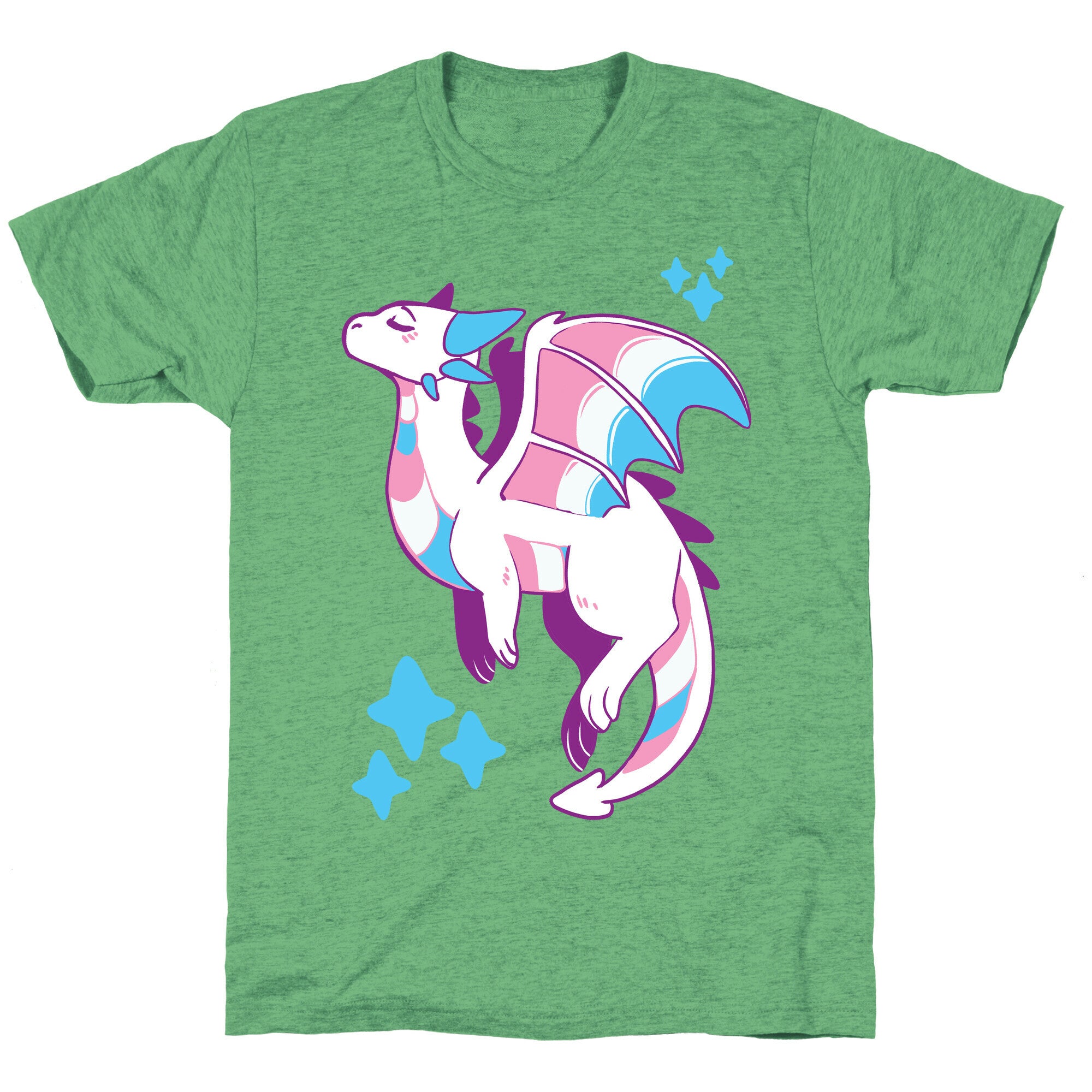 Trans Pride Dragon Unisex Triblend Tee