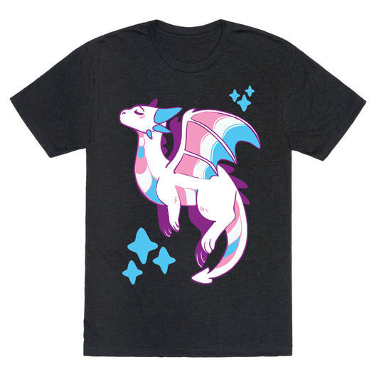 Trans Pride Dragon Unisex Triblend Tee