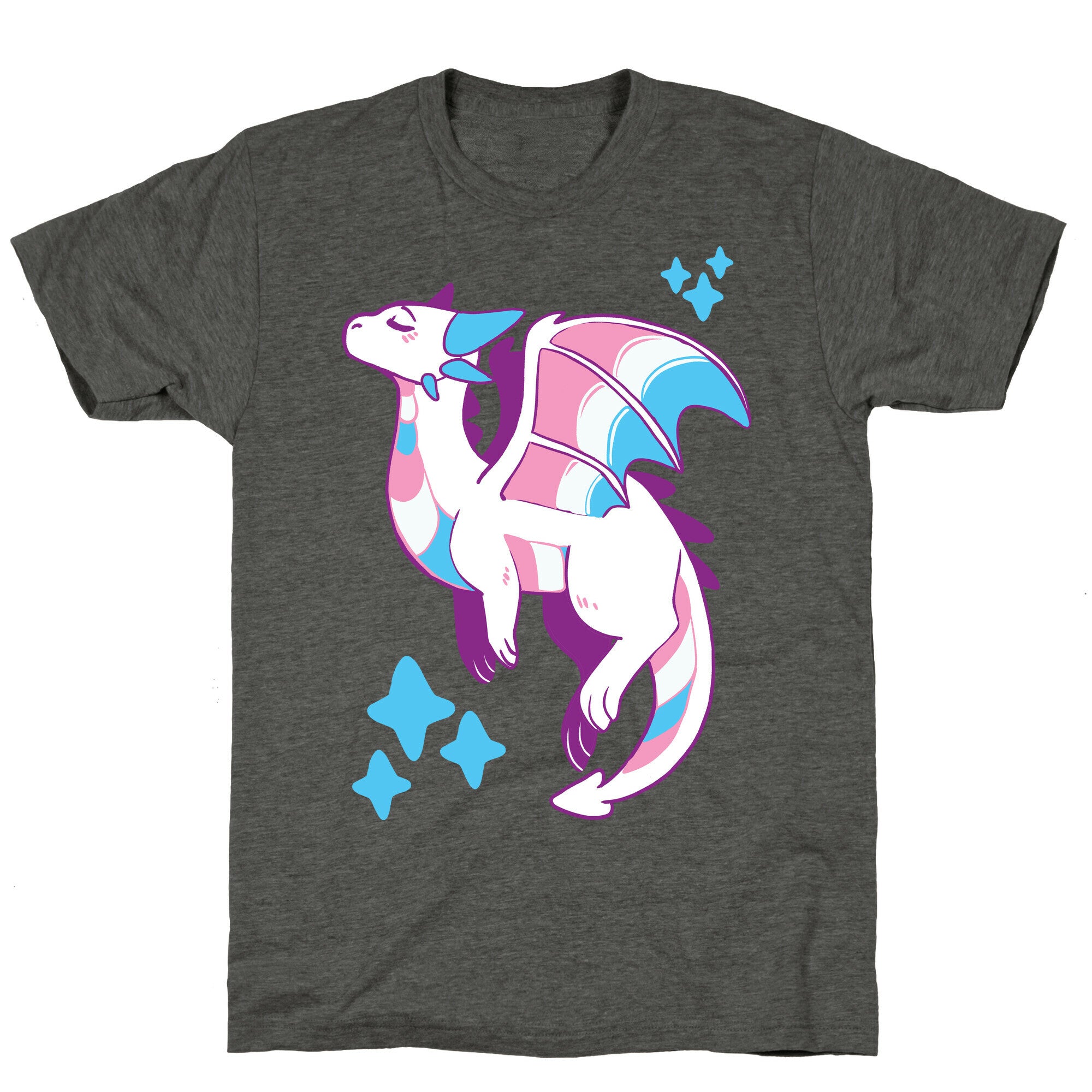 Trans Pride Dragon Unisex Triblend Tee