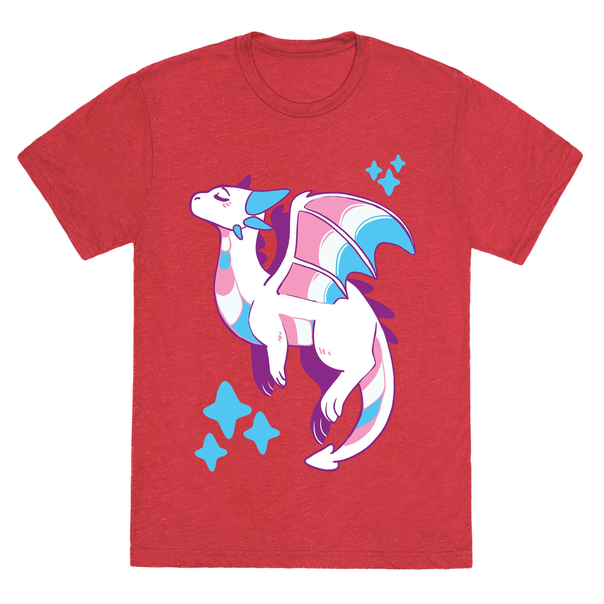 Trans Pride Dragon Unisex Triblend Tee