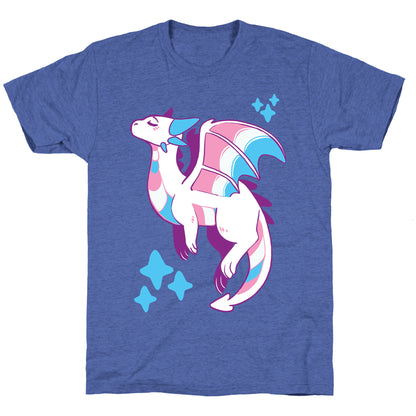 Trans Pride Dragon Unisex Triblend Tee