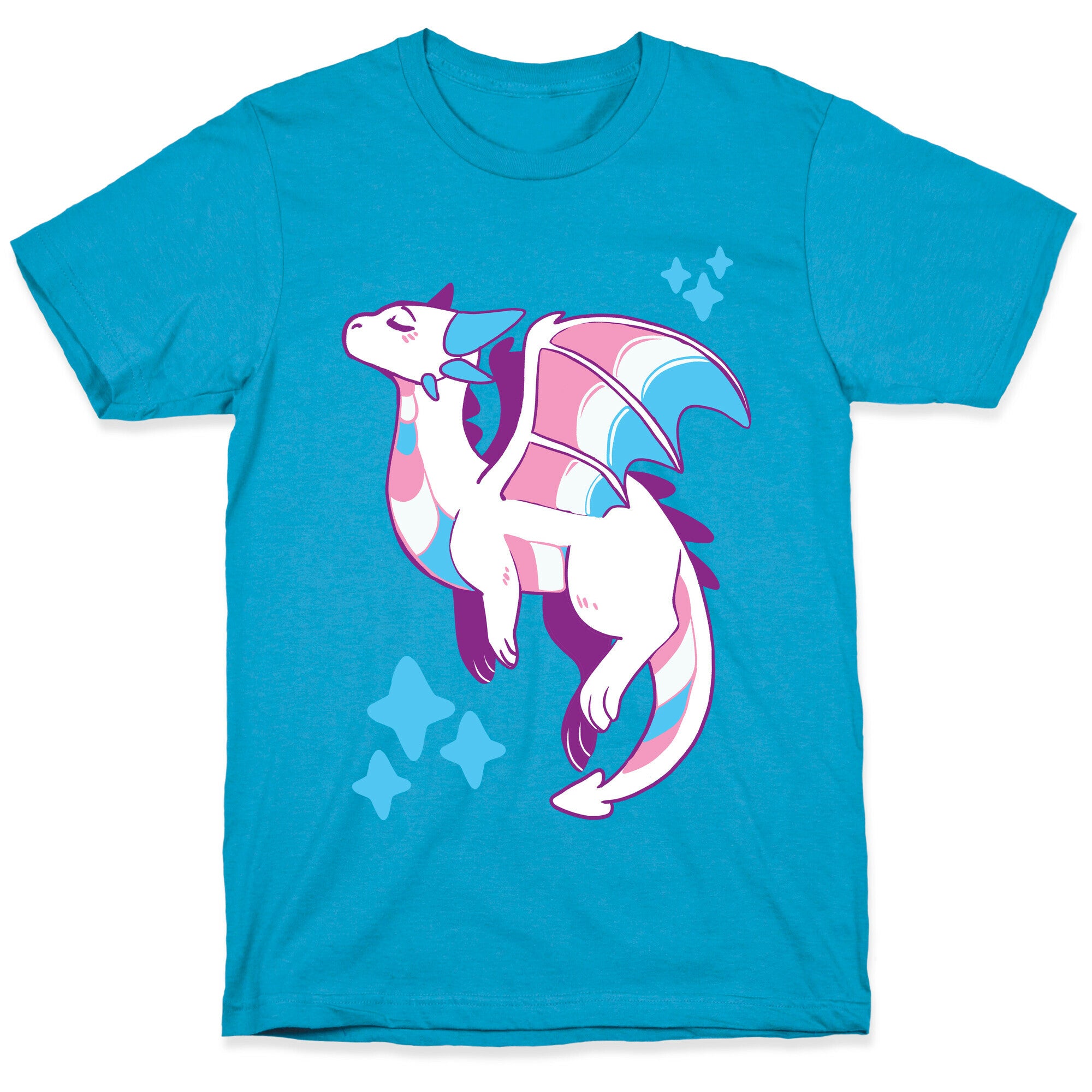 Trans Pride Dragon Unisex Triblend Tee